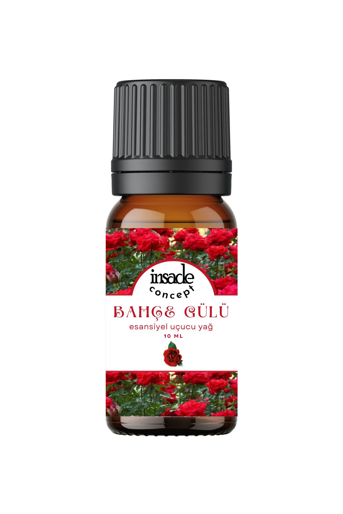 inSade Concept - Bahçe Gülü - Esansiyel Uçucu Yağ - Oda Kokusu - Çamaşır Yün Kurutma Topu Kokusu - 10 ml - 1 Adet