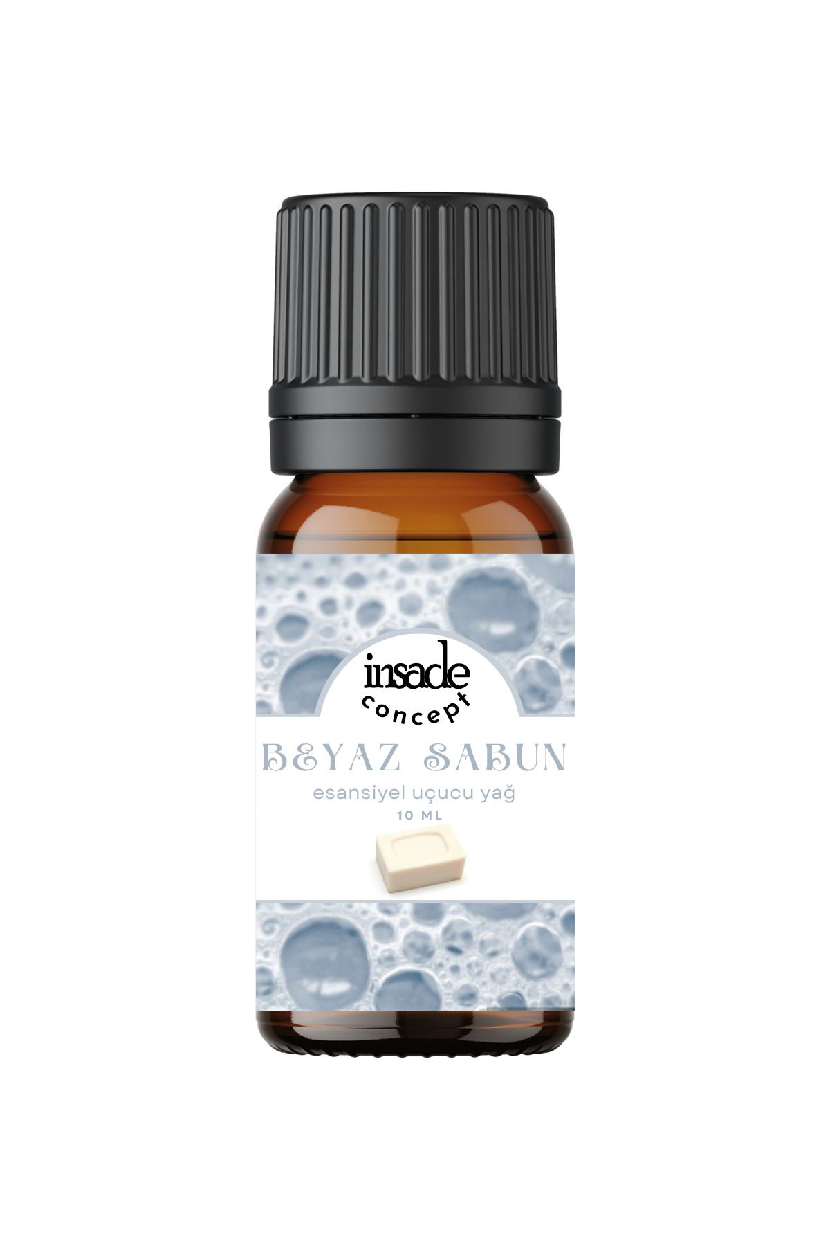 inSade Concept - Beyaz Sabun - Esansiyel Uçucu Yağ - Oda Kokusu - Çamaşır Yün Kurutma Topu Kokusu - 10 ml - 1 Adet