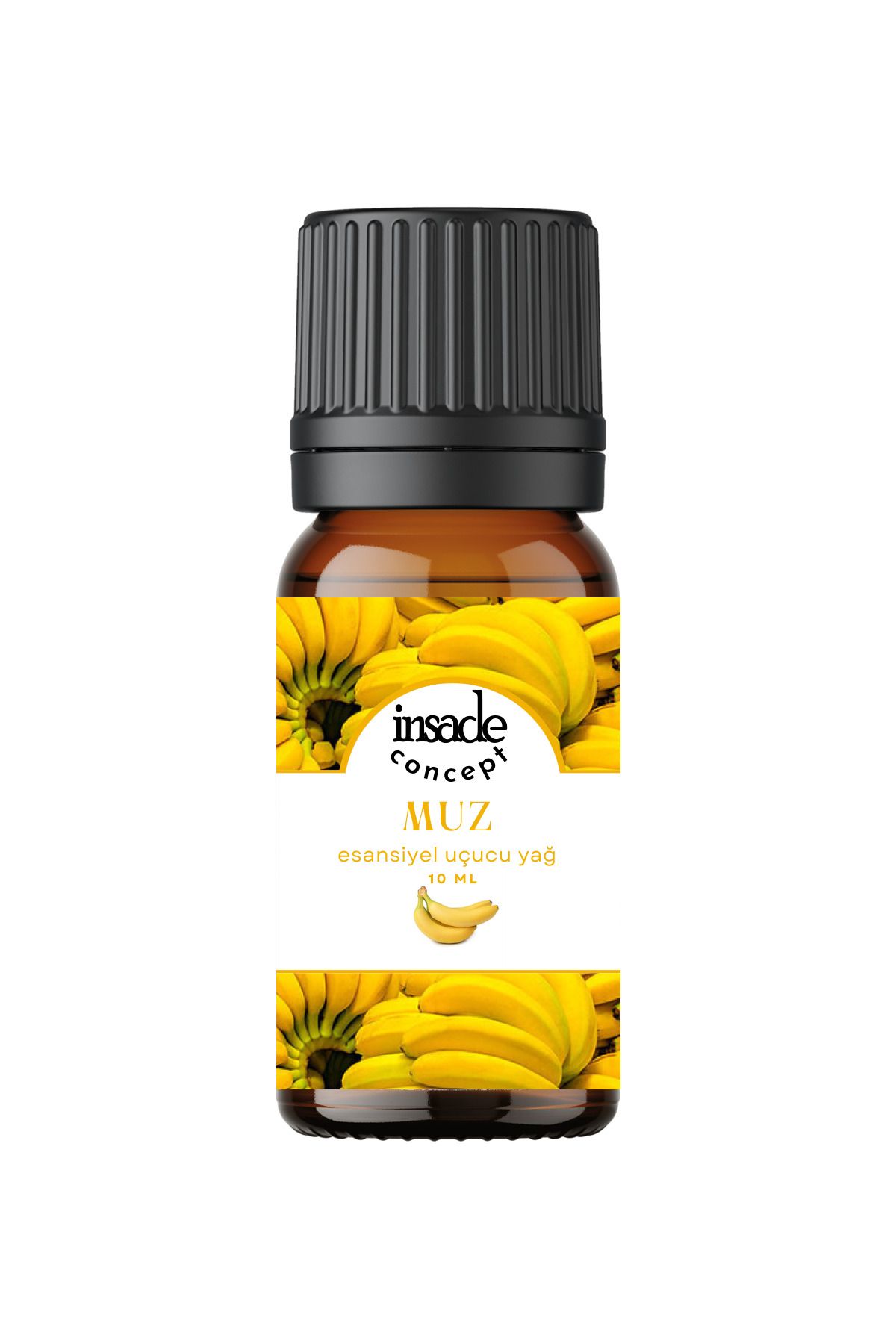 inSade Concept - Muz - Esansiyel Uçucu Yağ - Oda Kokusu - Çamaşır Yün Kurutma Topu Kokusu - 10 ml - 1 Adet
