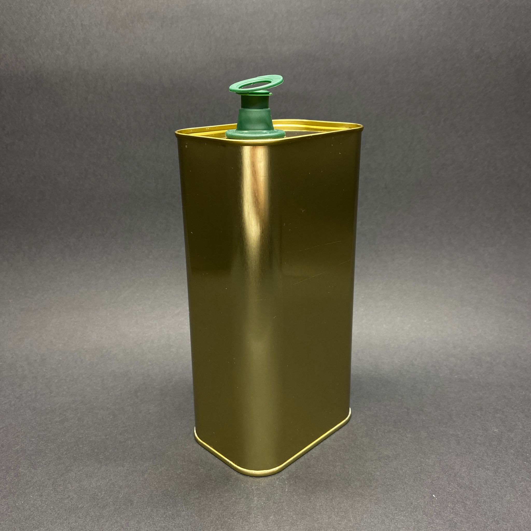 0,5 Lt Yağ Tenekesi - Baskısız - 500 Cc Zeytinyağ Tenekesi - Kapaklı