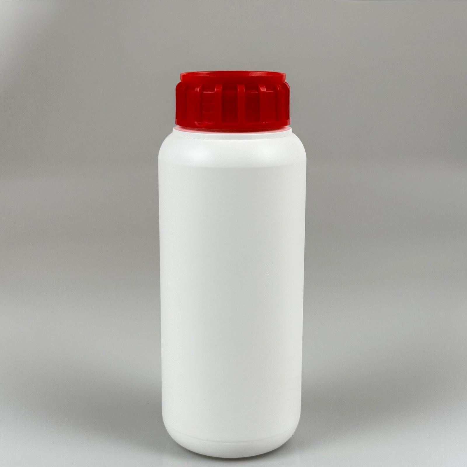 0,5 Lt Zirai İlaç Bidonu Beyaz + Kırmızı Alüminyum Folyolu İndiksiyon Conta Sk50 Kapak - 500 Cc Pe Polietilen Tarım Bidon