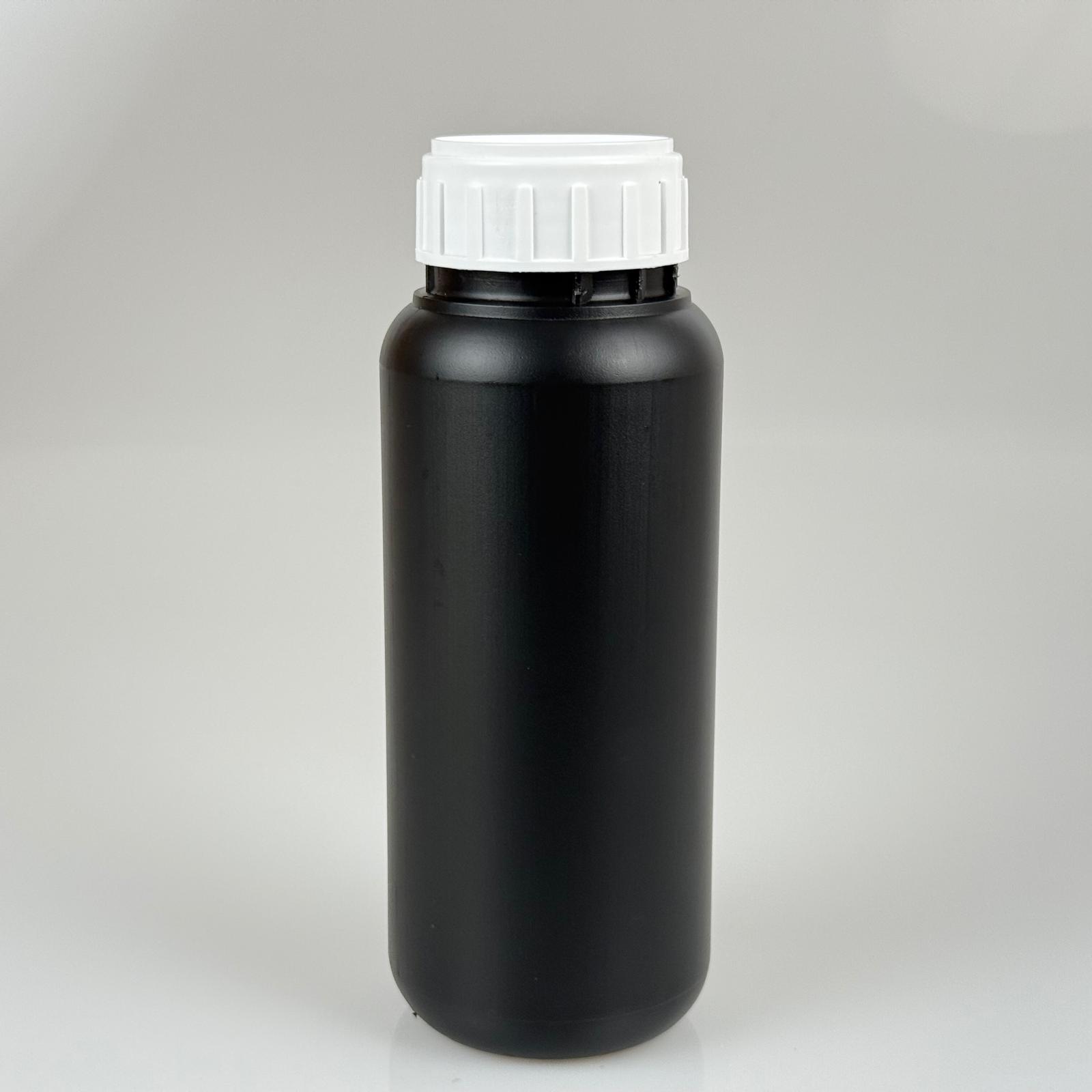 0,5 Lt Zirai İlaç Bidonu Siyah + Beyaz Alüminyum Folyolu İndiksiyon Conta Sk50 Kapak - 500 Cc Pe Polietilen Tarım Bidon