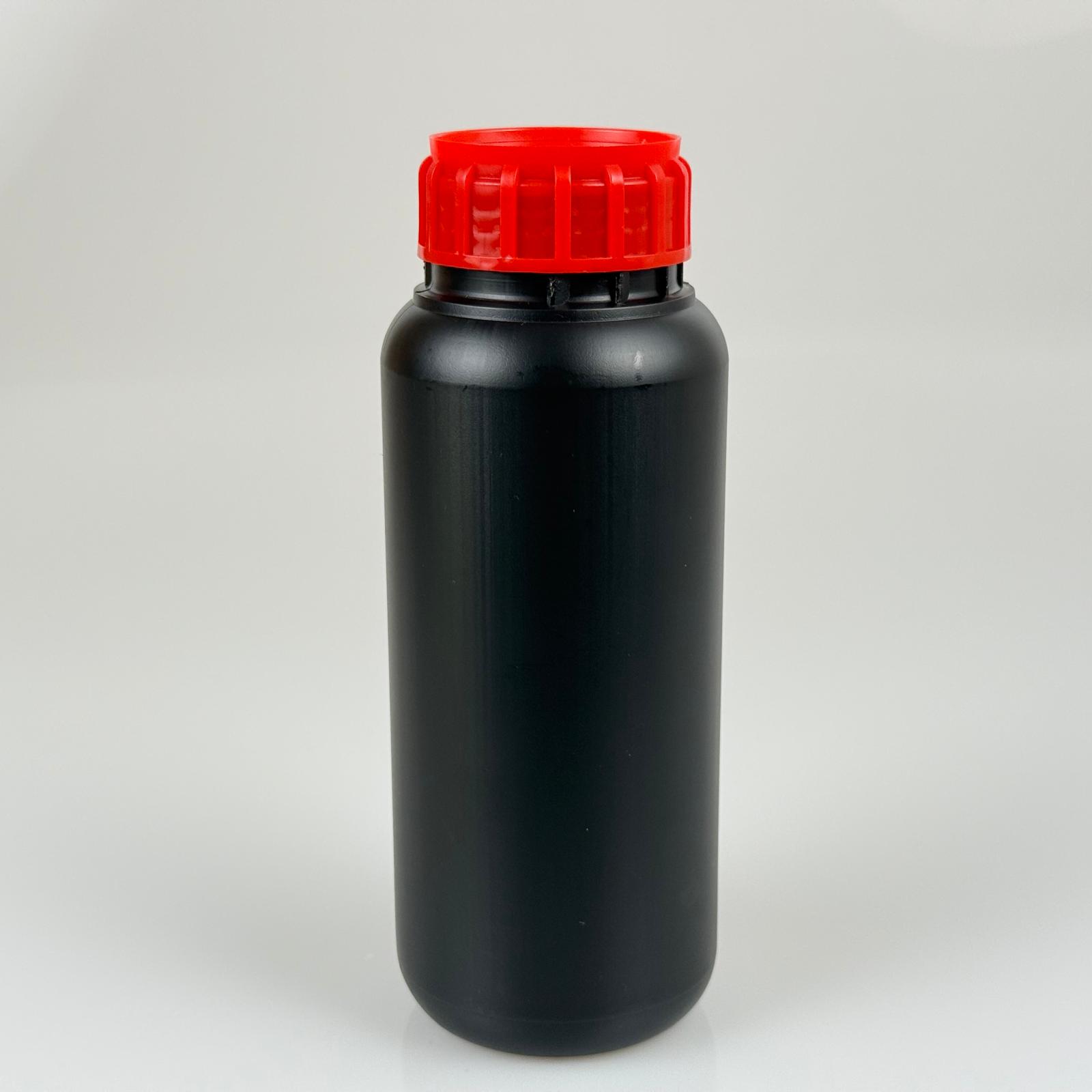 0,5 Lt Zirai İlaç Bidonu Siyah + Kırmızı Alüminyum Folyolu İndiksiyon Conta Sk50 Kapak - 500 Cc Pe Polietilen Tarım Bidon