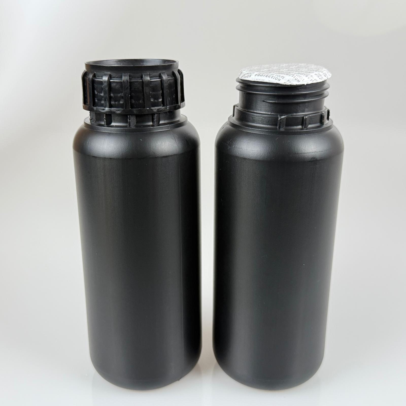 0,5 Lt Zirai İlaç Bidonu Siyah + Siyah Alüminyum Folyolu İndiksiyon Conta Sk50 Kapak + Kendinden Yapışkanlı Köpük Contalı - 500 Cc Pe Polietilen Tarım Bidon