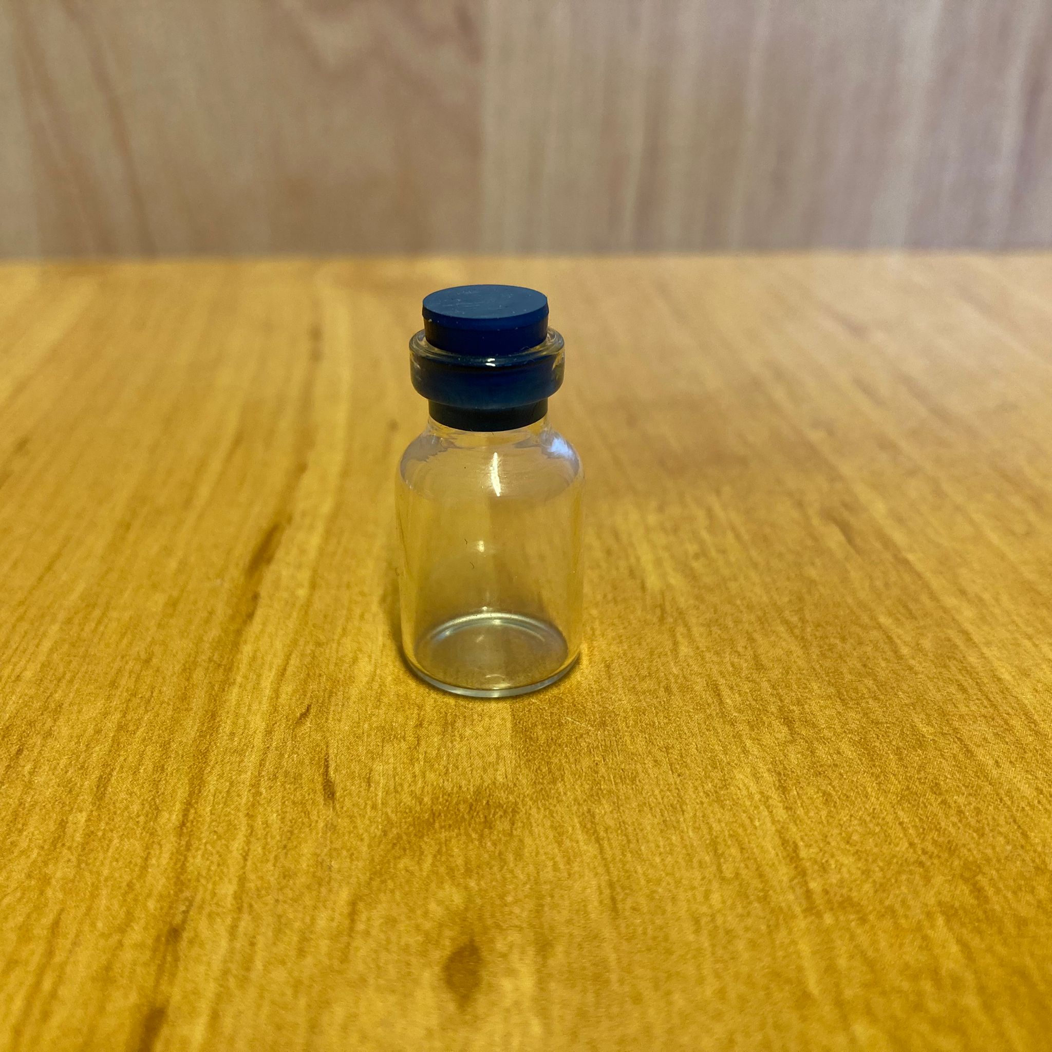 1 Cc Mini Cam Şişe Şeffaf - Kauçuk Tıpalı - 1 Ml Çekme Cam - Üfleme Cam - İnce Cam Şişe