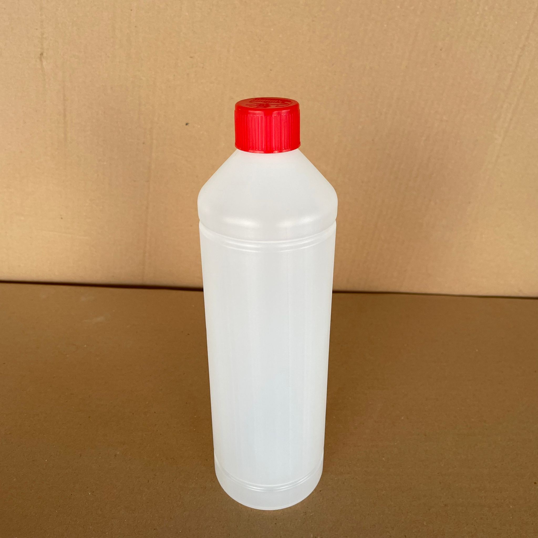 1 Litre Tiner Şişesi - Çocuk Kilitli İç Tıpalı Kırmızı Kapaklı - 1000 Ml Kimyasala Dayanıklı Plastik Şişe - 1 Lt Polietilen Şişe Uzun