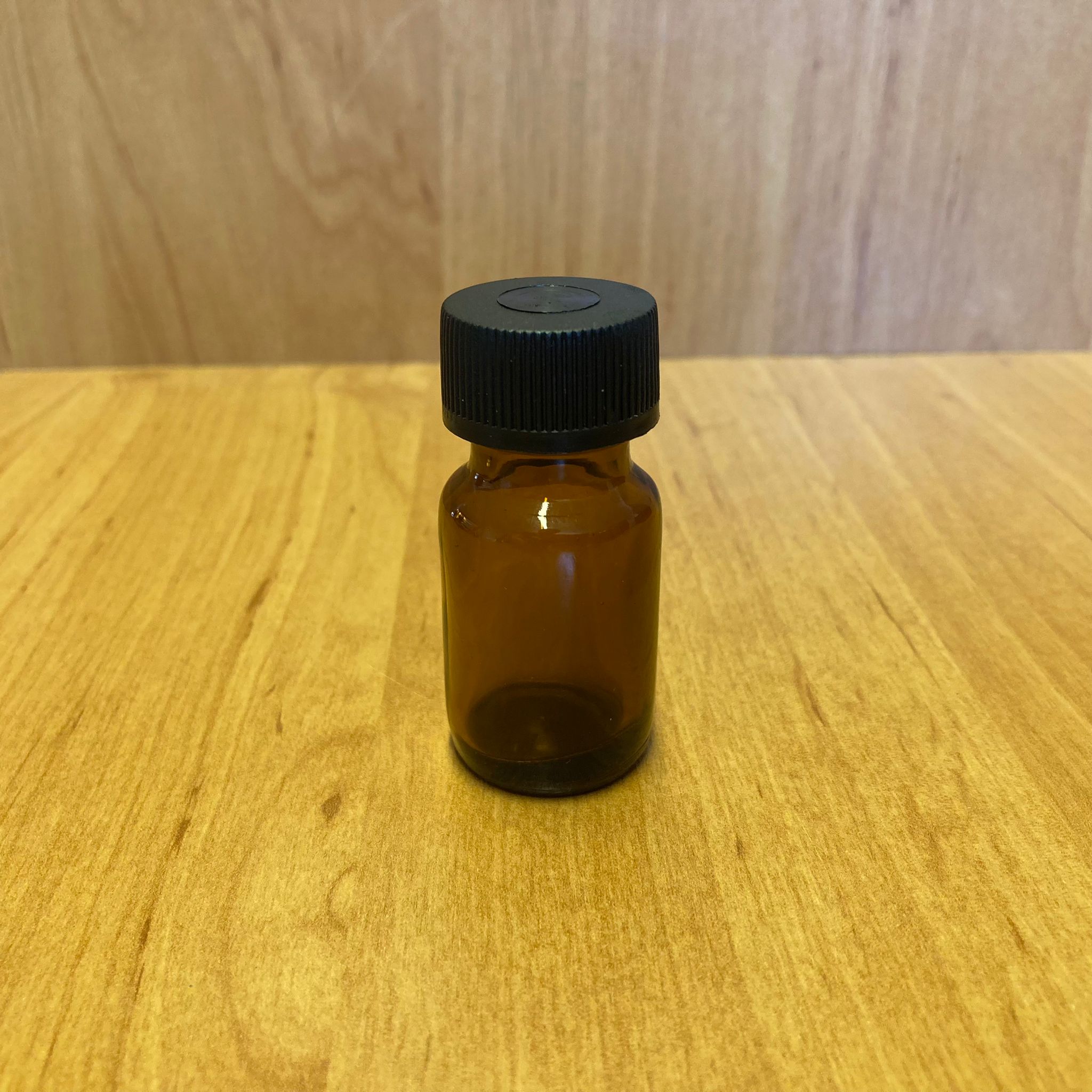 10 Cc Amber Cam Şişe - Siyah Kapaklı - 10 Ml Kahverengi Cam Şişe
