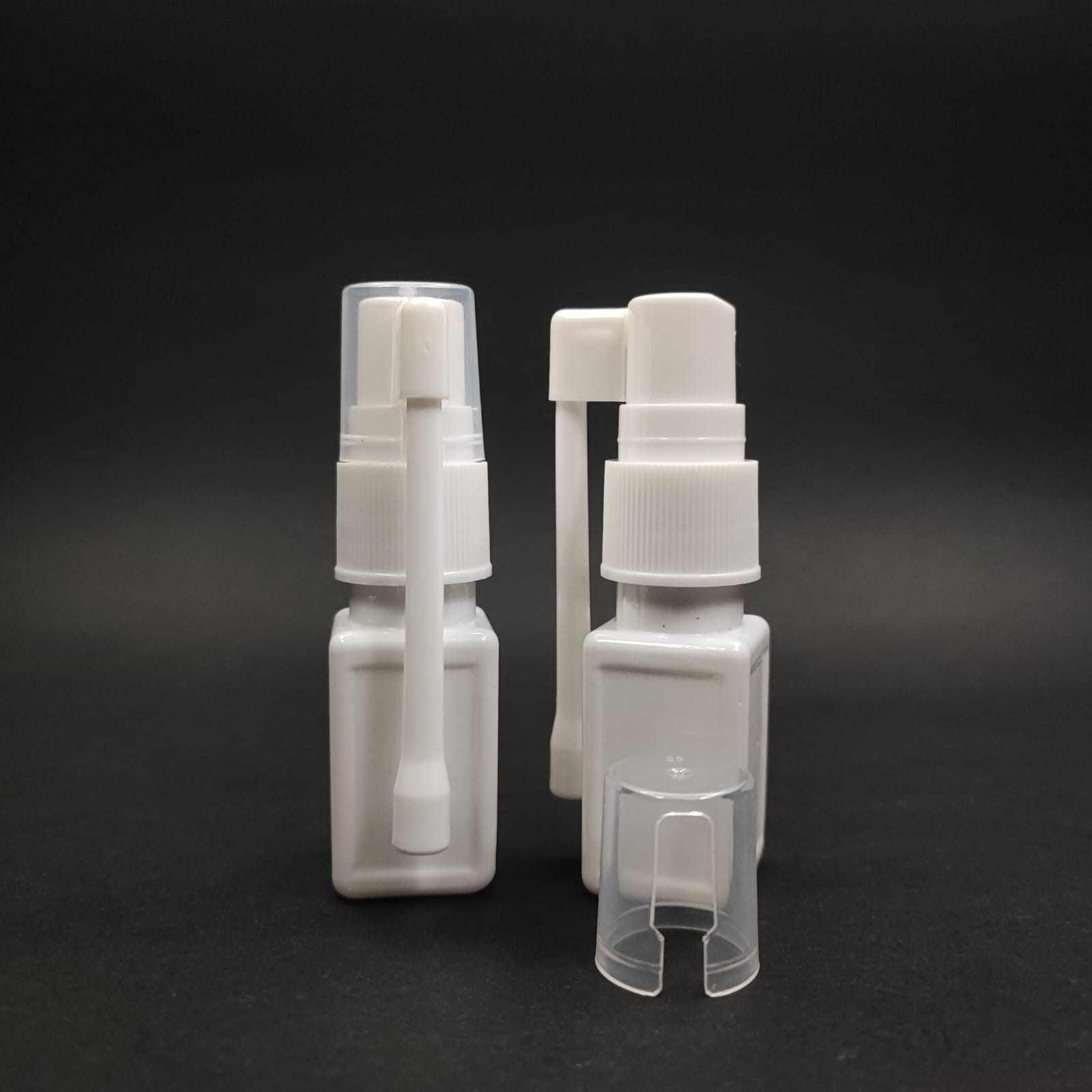 10 Cc Beyaz Kare Pet Şişe- Oral Boğaz Spreyli 10 Ml Plastik Şişe