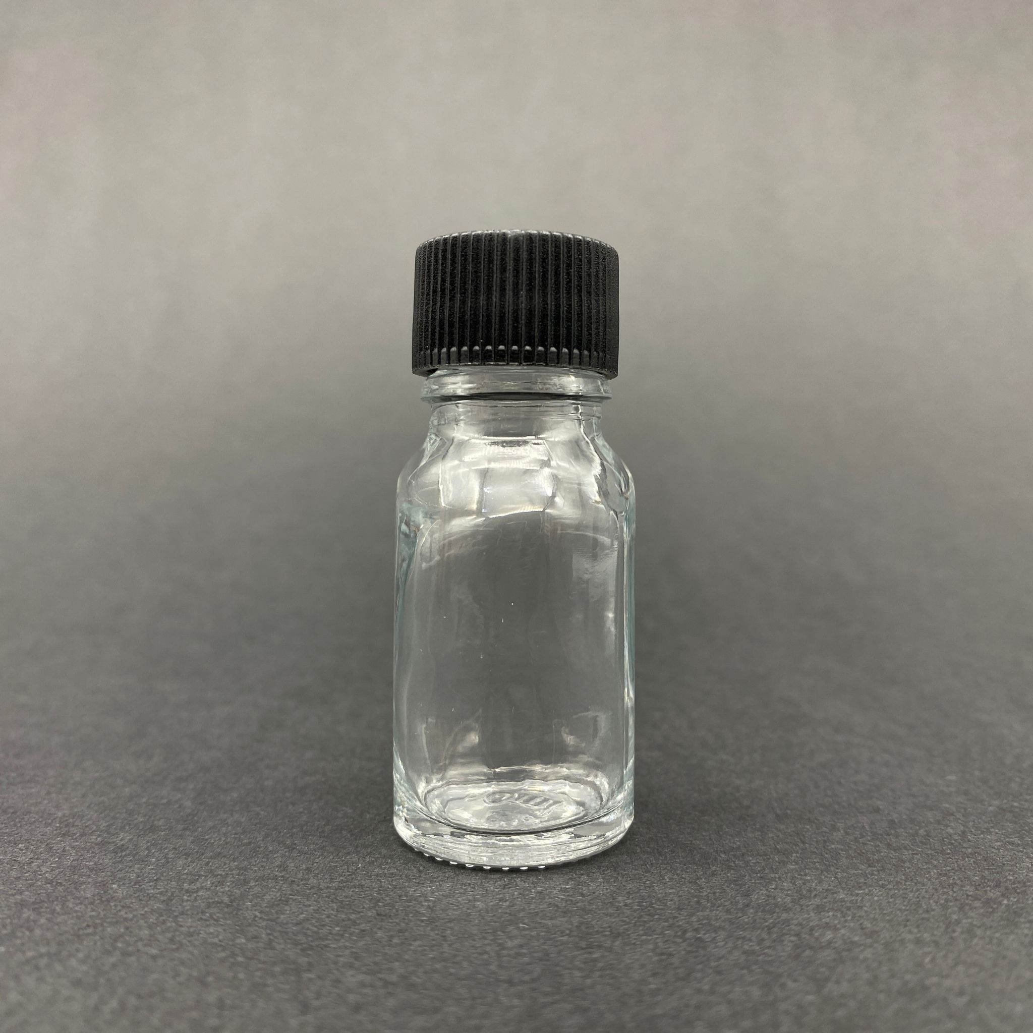 10 Cc Cam Şişe - Siyah Kapaklı - 10 Ml Standart Cam Şişe