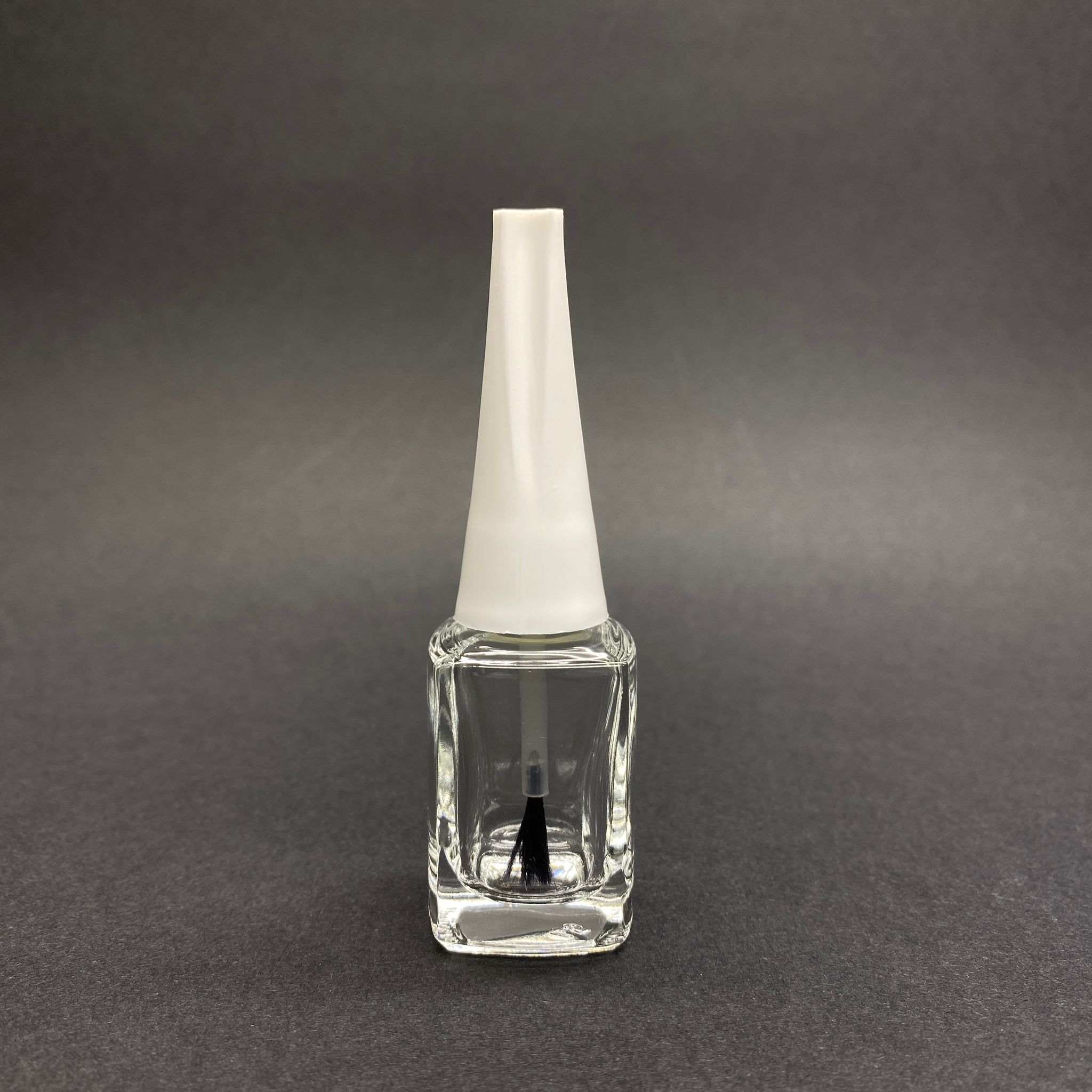 10 Cc Fırçalı Kare Cam Şişe - Şeffaf - 10 Ml Kapaklı Fırçalı Cam Şişe - Cam Oje Şişesi Fırçalı Beyaz Kapaklı Takım - Boş Oje Şişesi, Fırçalı Şişe, Otomotiv Ve Mobilya İçin Rötüş Boya Şişesi Vb. Çok Amaçlı Fırçalı Şişe