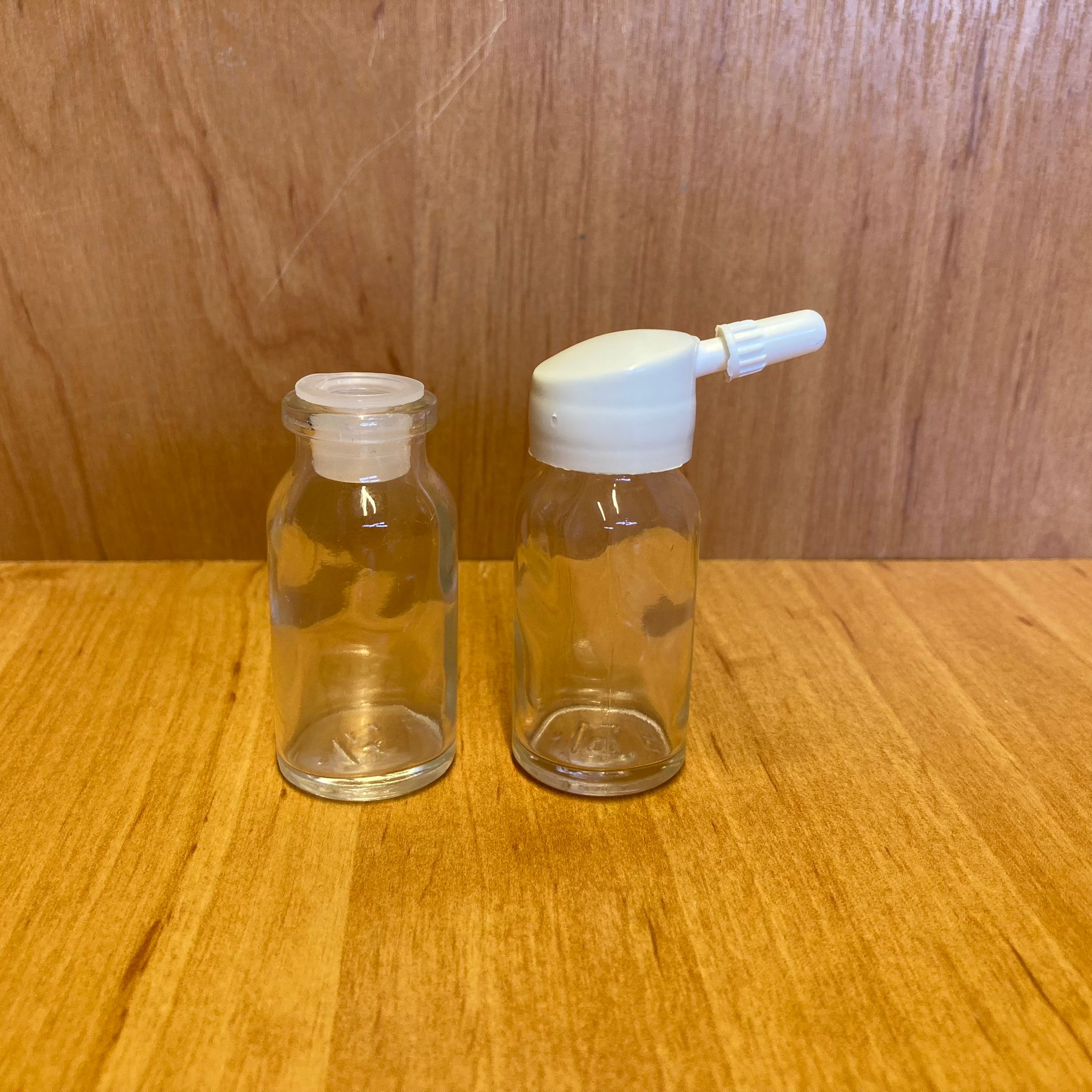 10 Cc Flakon Penisilin Şişesi - Beyaz Tank Damlalıklı - Plastik Tıpalı - 10 Ml Damlalıklı Cam Şişe