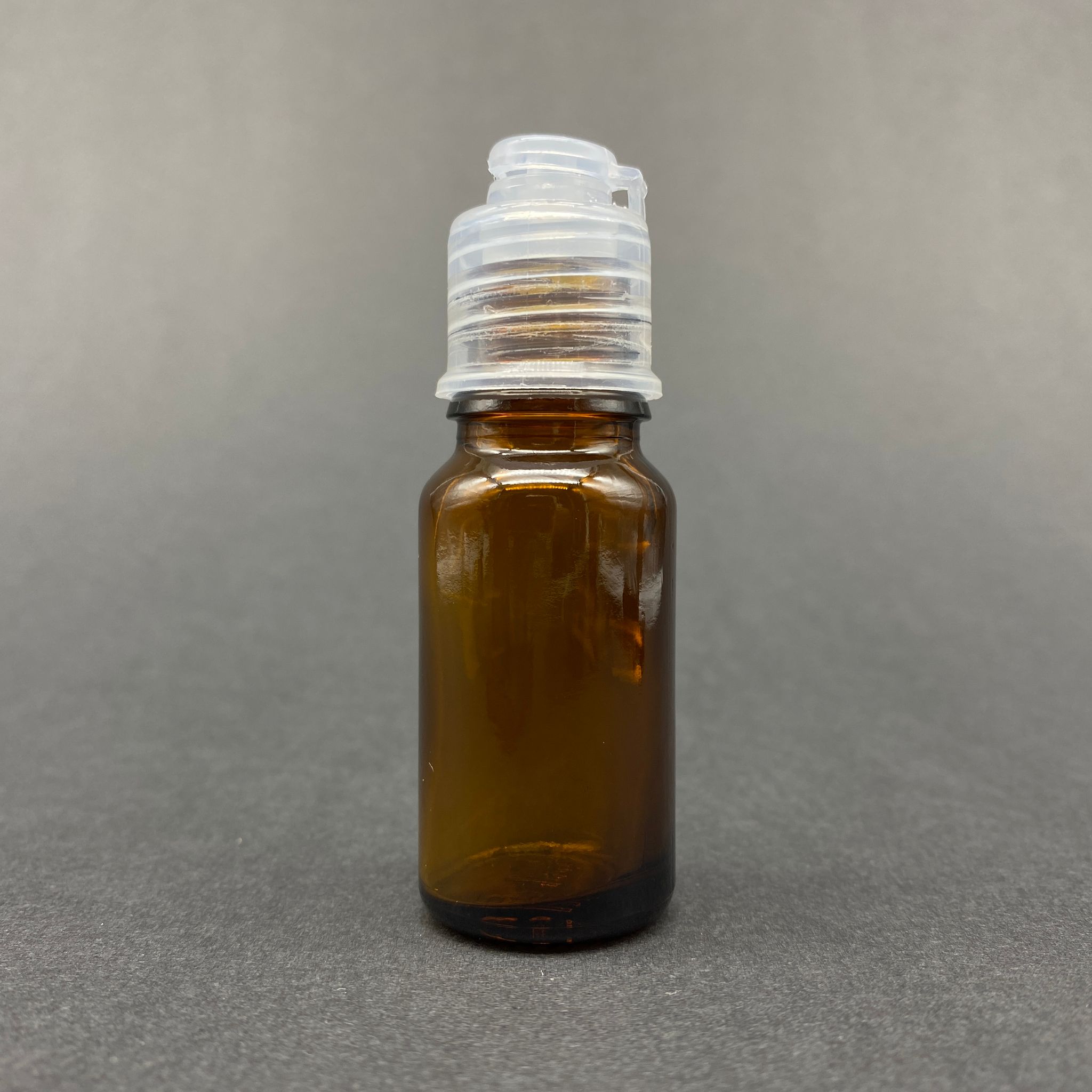 10 Cc Kahverengi Cam Şişe -  Akıtıcılı Fliptop Kapaklı - 10 Ml Amber Standart Cam Şişe