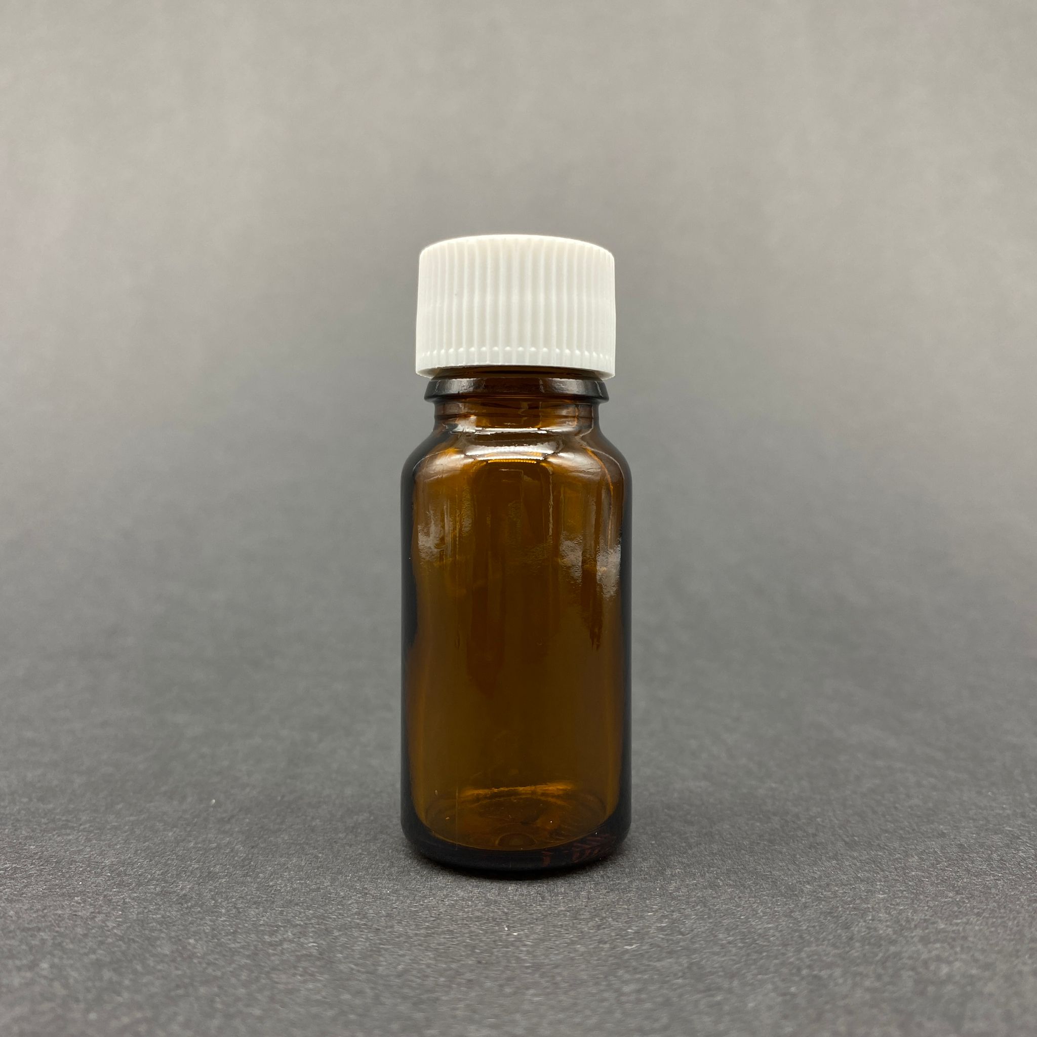 10 Cc Kahverengi Cam Şişe - Beyaz Kapaklı - 10 Ml Amber Standart Cam Şişe