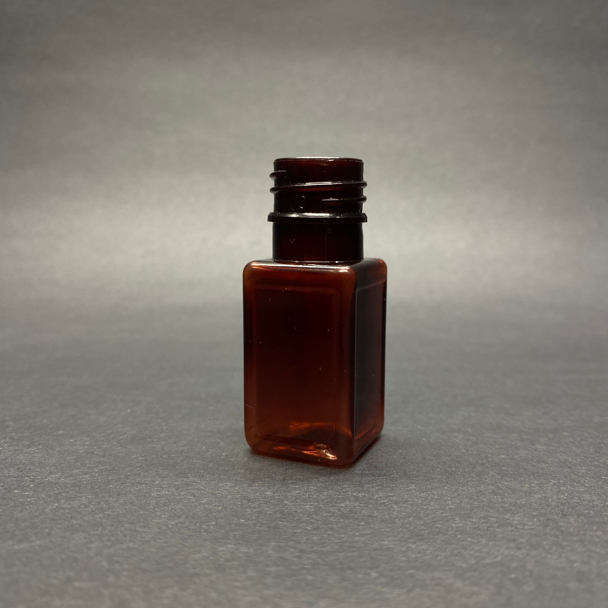 10 Cc Kare Pet Shot Şişe - 18 Ağız Kapaksız - 10 Ml Plastik Şişe - Amber