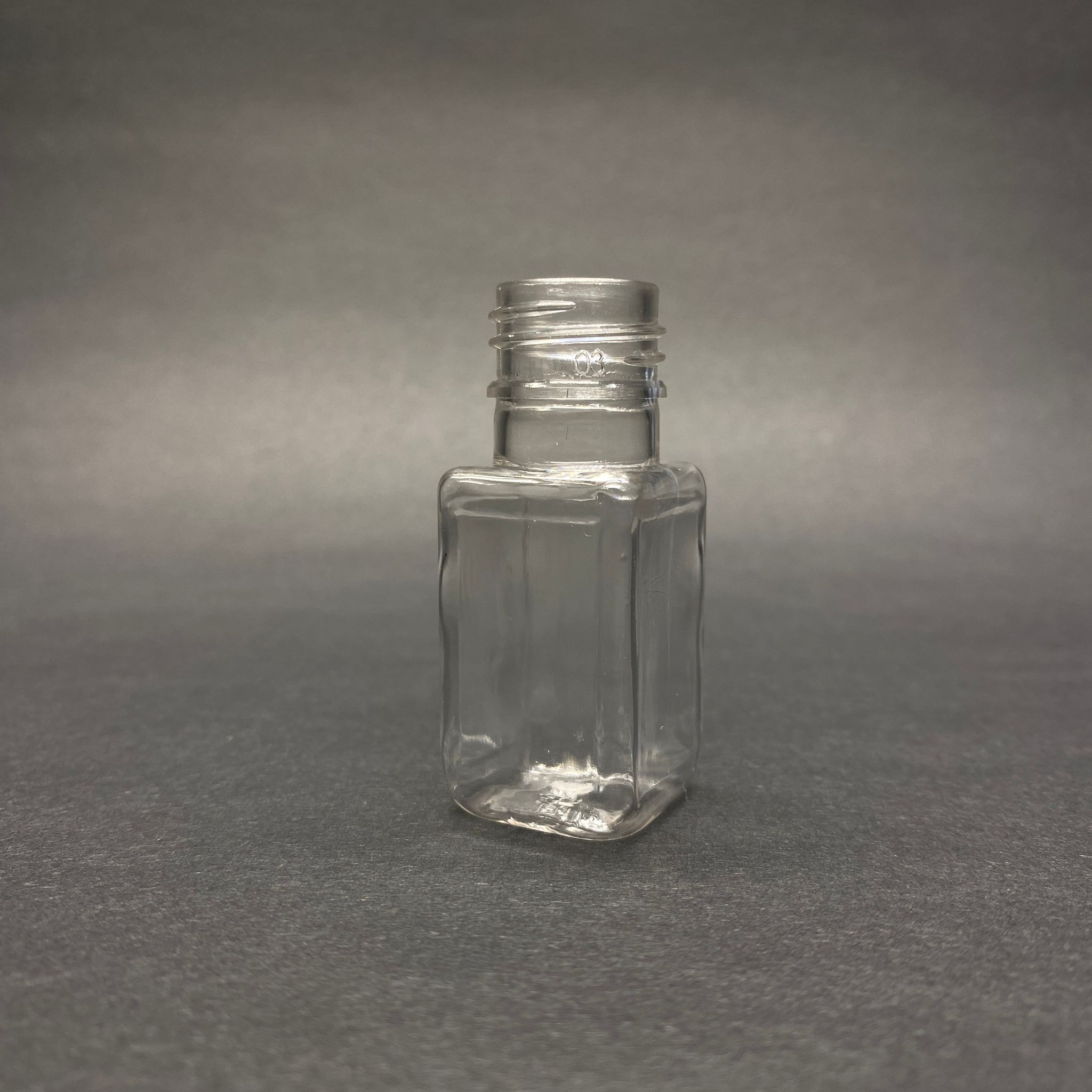 10 Cc Kare Pet Shot Şişe - 18 Ağız Kapaksız - 10 Ml Plastik Şişe - Şeffaf