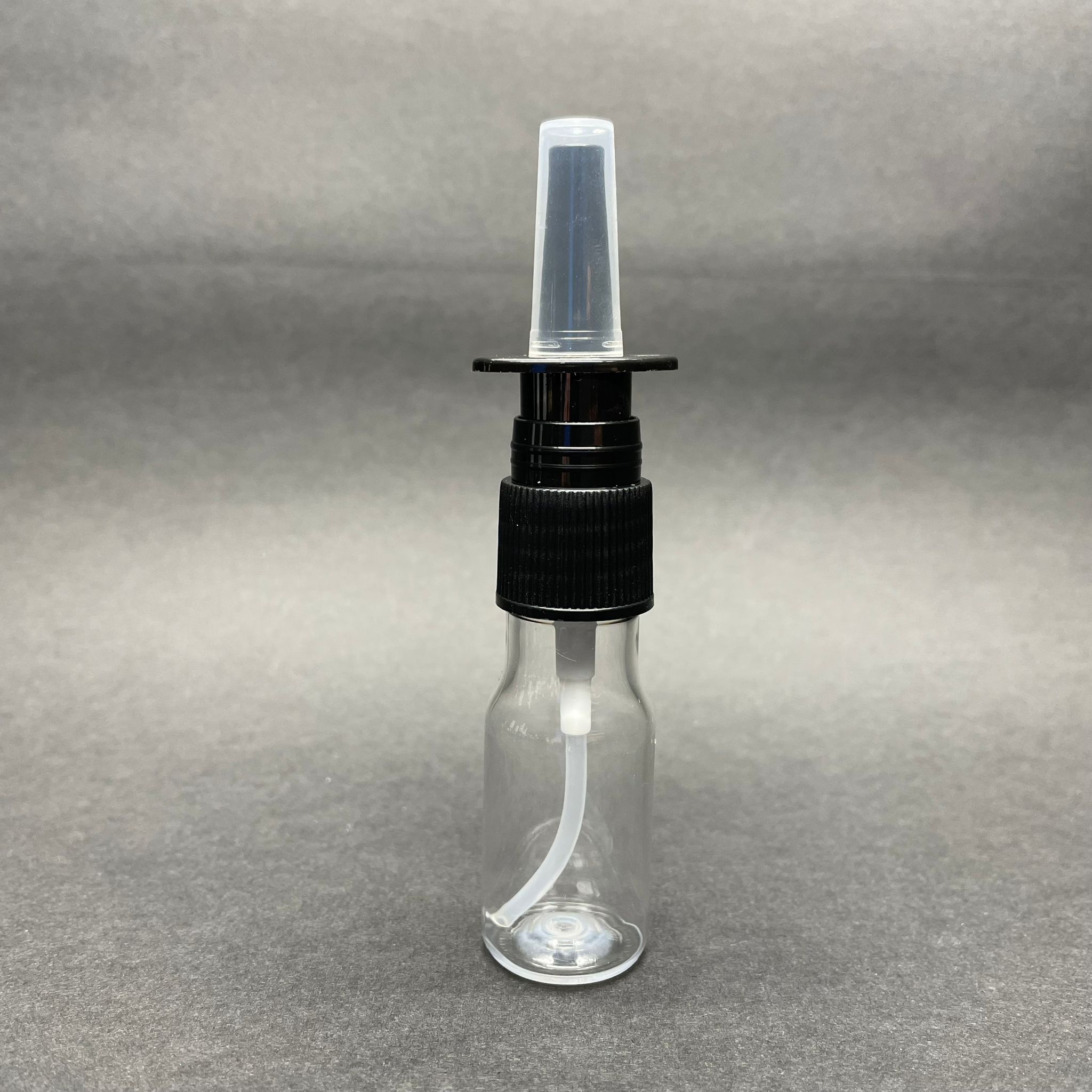 10 Cc Pet Şişe - Siyah Burun Spreyli - 10 Ml Nazal Spreyli Plastik Şişe (Silme 15 Cc)