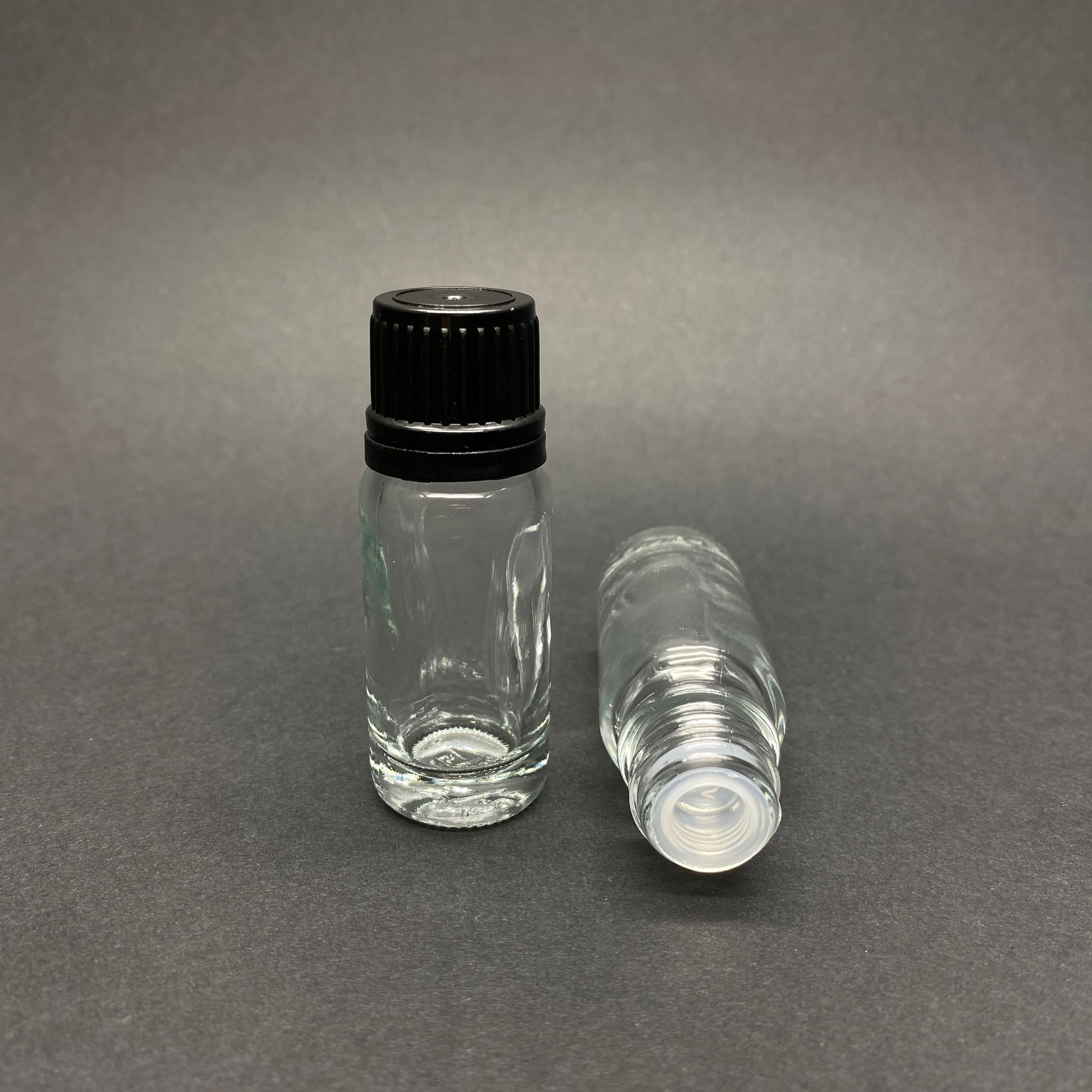 10 Cc Siyah Kilit Kapaklı - Kör Tıpalı Cam Şişe - 10 Ml Standart Kilitli Kapaklı Kör Tıpalı Cam Şişe