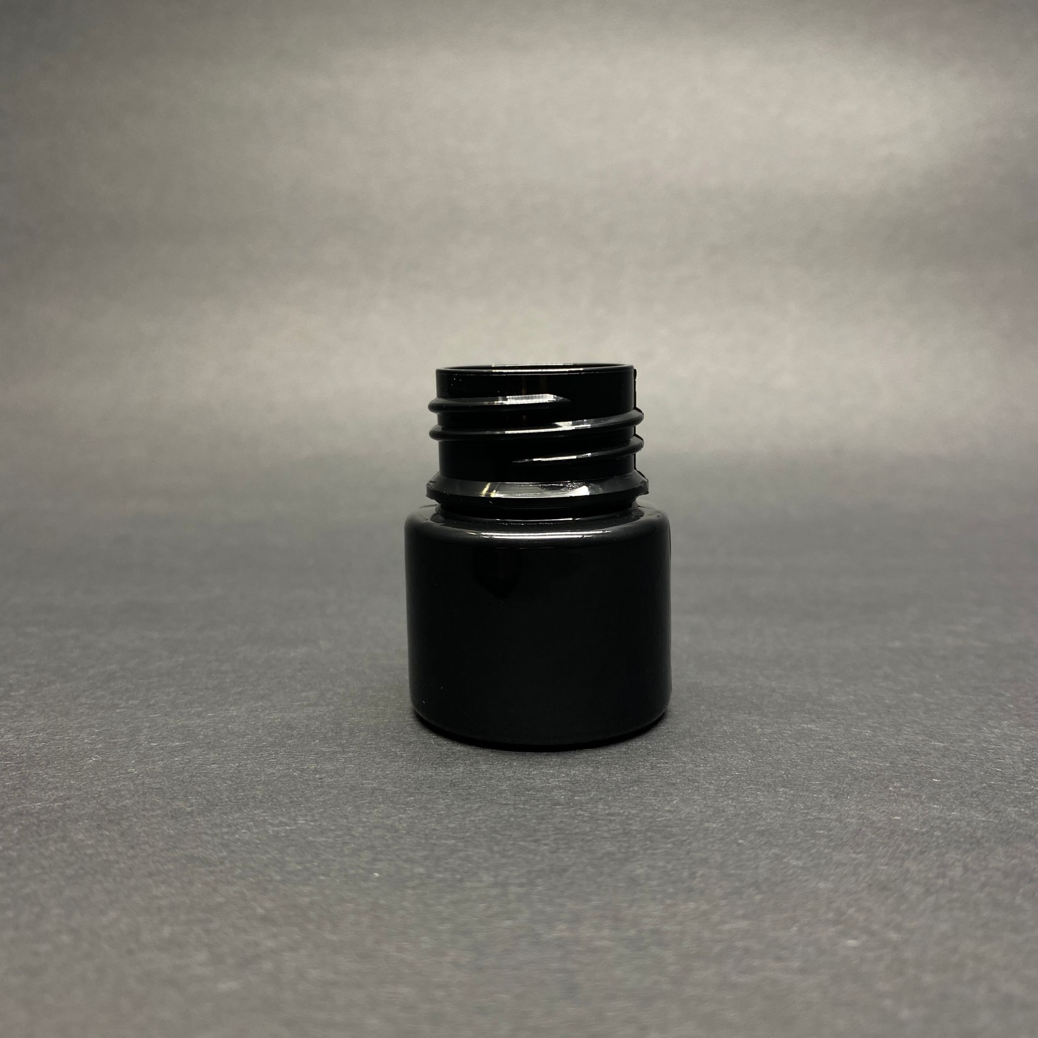 10 Cc Siyah Pet Kavanoz - Kapaksız 25 Ağız - 10 Ml Geniş Ağızlı Pet Şişe - Minik Numune Kavanozu - Ufak Plastik Kavanoz