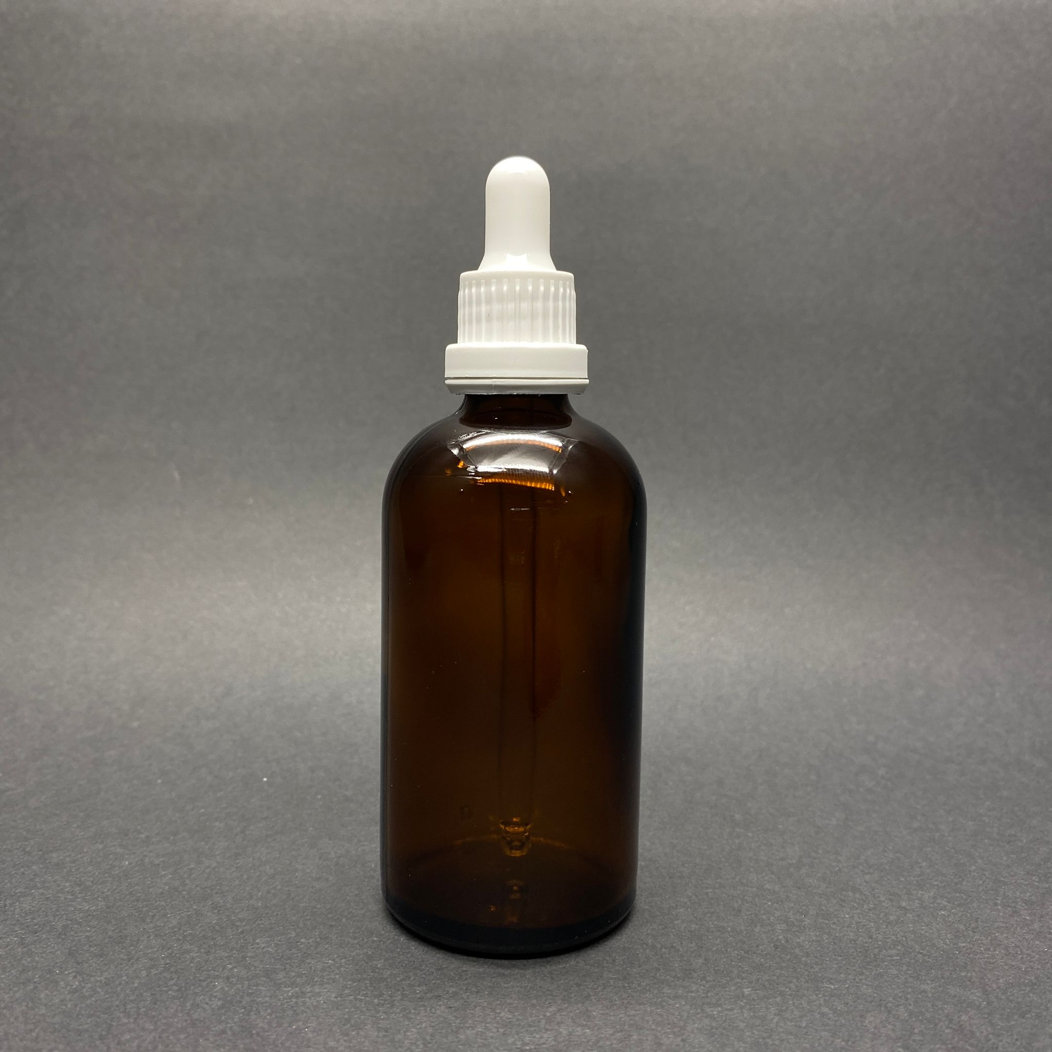 100 Cc Amber Cam Damlalıklı Şişe - Beyaz Emzik - Beyaz Kilitli Plastik Kapak - 100 Ml Kahverengi Cam Damlalıklı Şişe