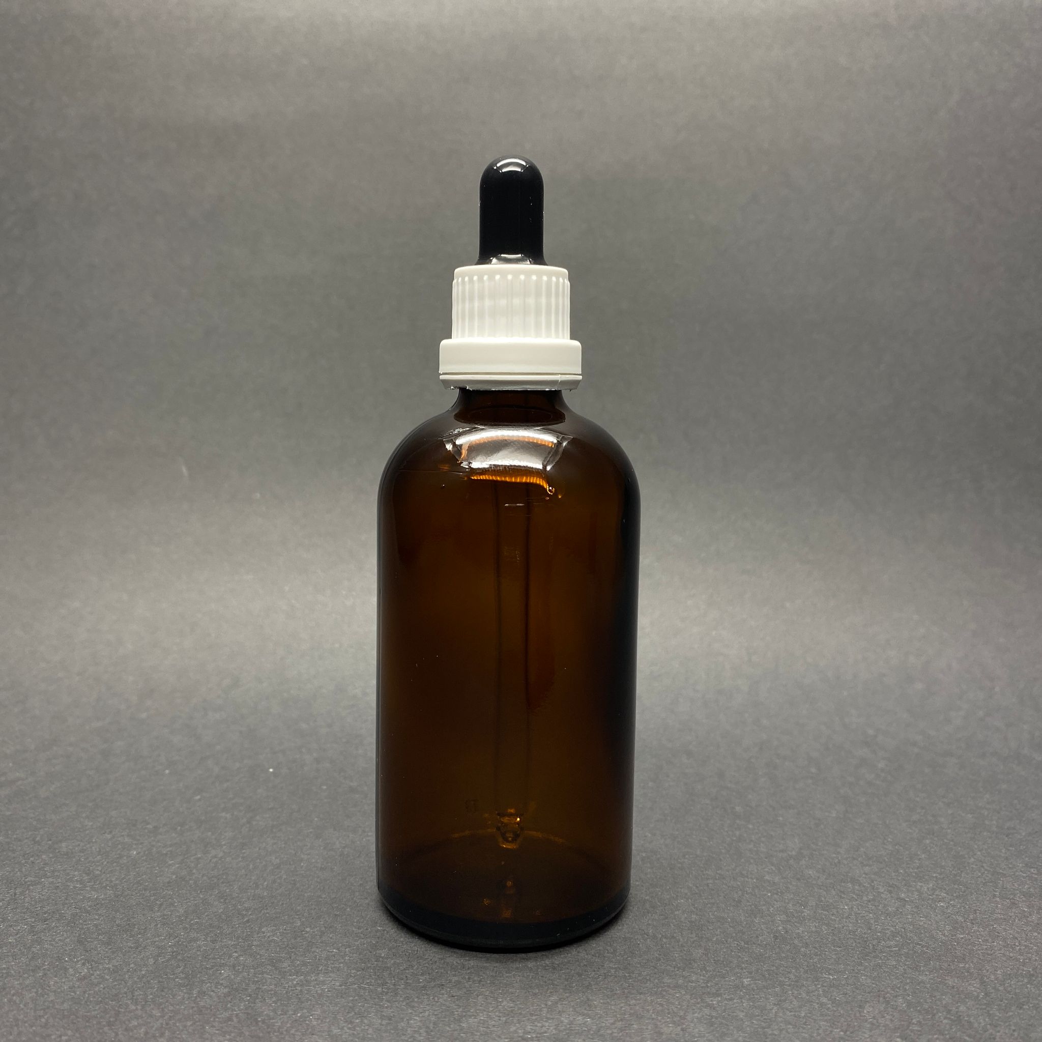 100 Cc Amber Cam Damlalıklı Şişe - Siyah Emzik - Beyaz Kilitli Plastik Kapak - 100 Ml Kahverengi Cam Damlalıklı Şişe