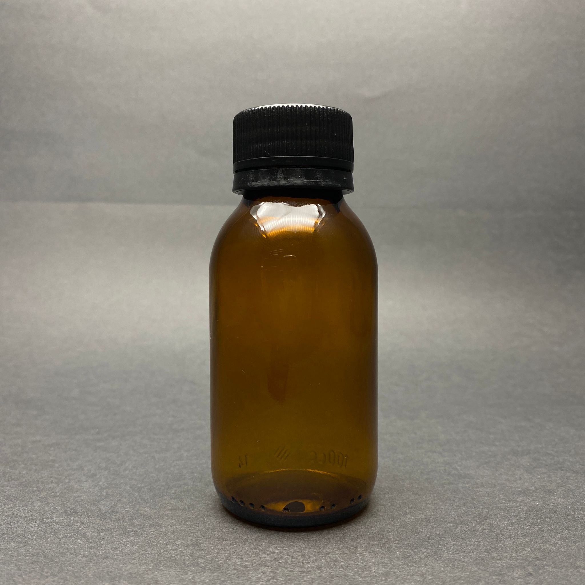 100 Cc Amber Cam Şişe - Siyah Kilitli Contalı Plastik Kapaklı - 100 Ml Kahverengi Boş Şurup Şişesi (Ağız Çapı 31 Mm) - Kapak Markası Berıcap
