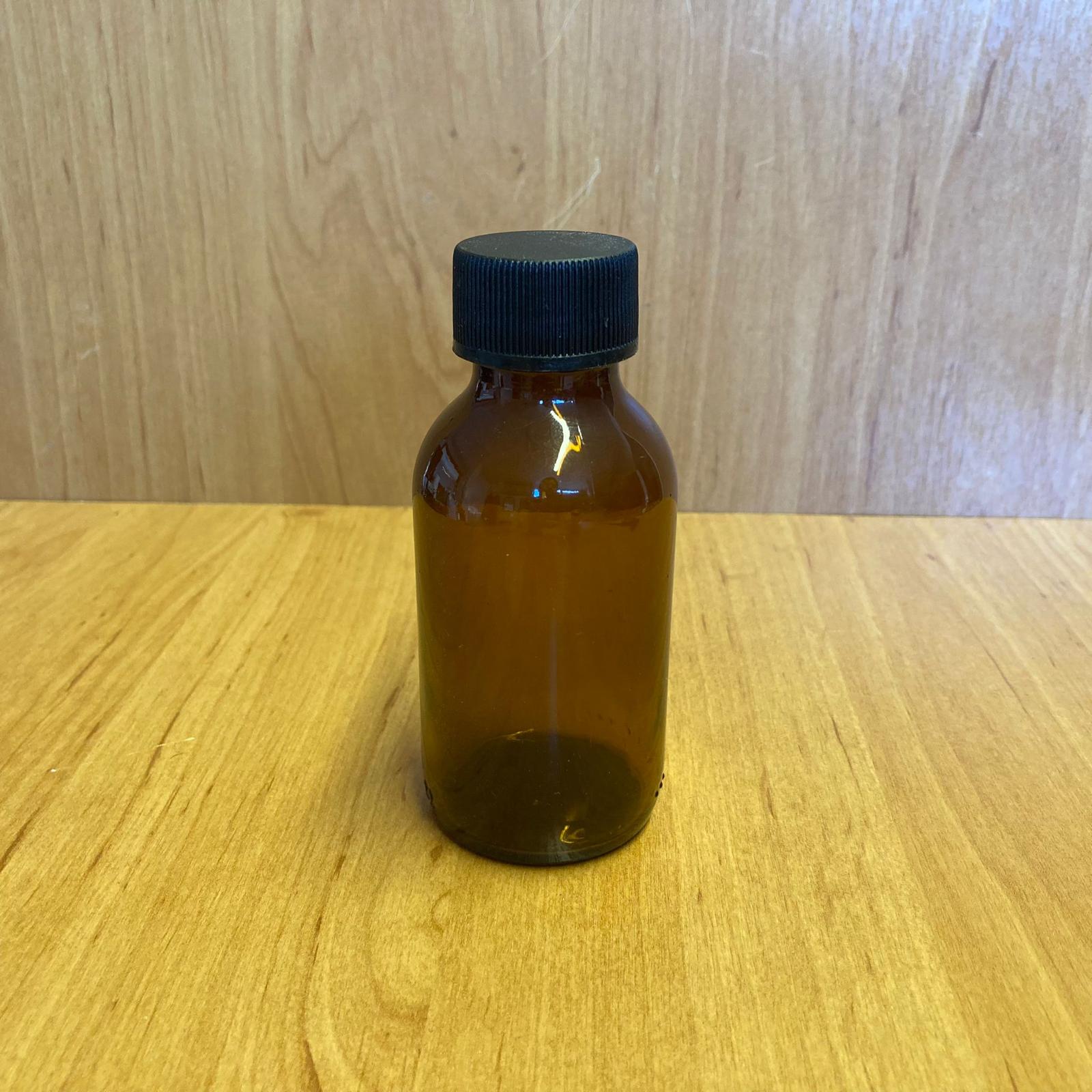 100 Cc Amber Cam Şişe - Siyah Plastik Kapaklı - 100 Ml Kahverengi Boş Şurup Şişesi - 100 Ml Ecza Şişesi