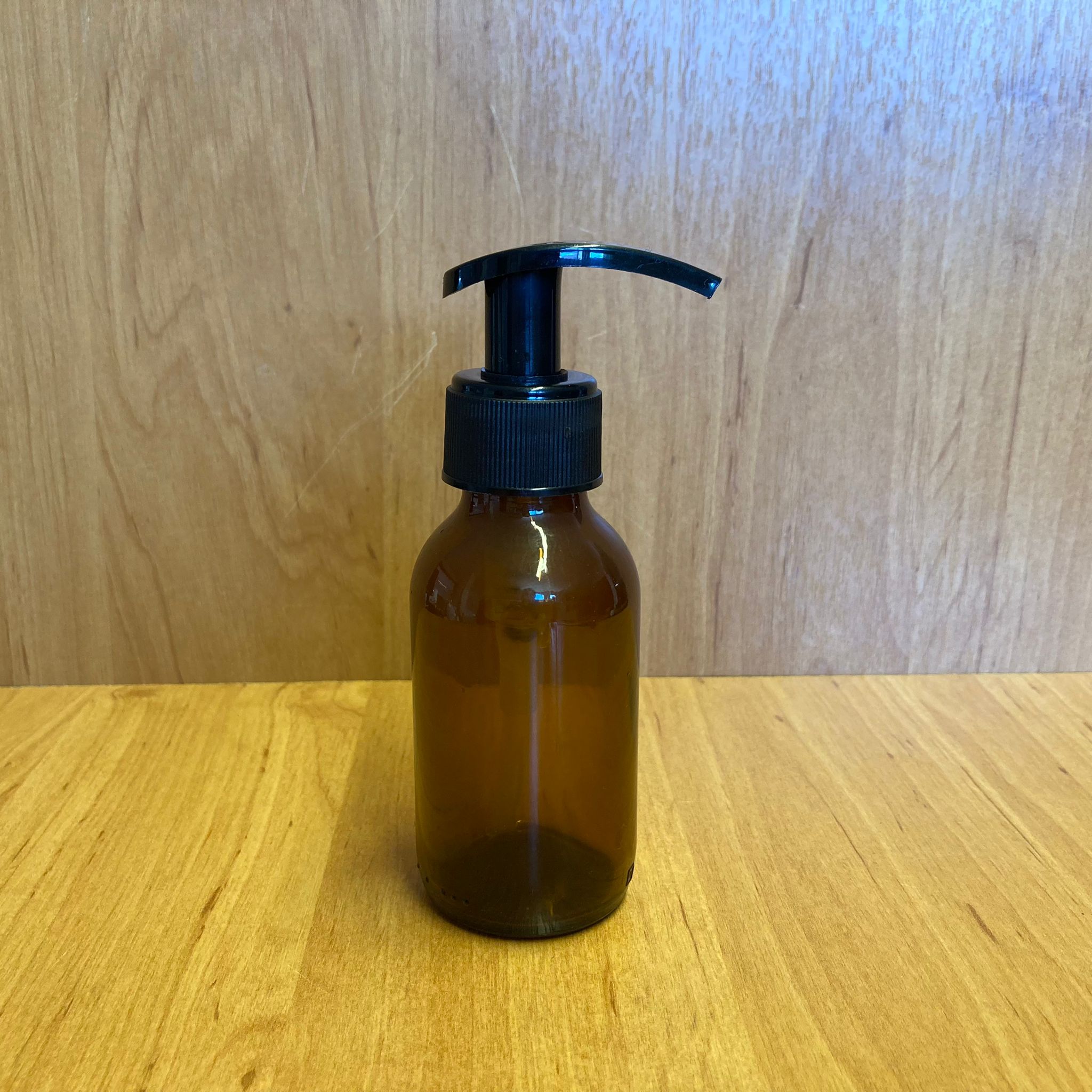 100 Cc Amber Cam Şişe - Siyah Pompalı - 100 Ml Kahverengi Pompalı Şişe