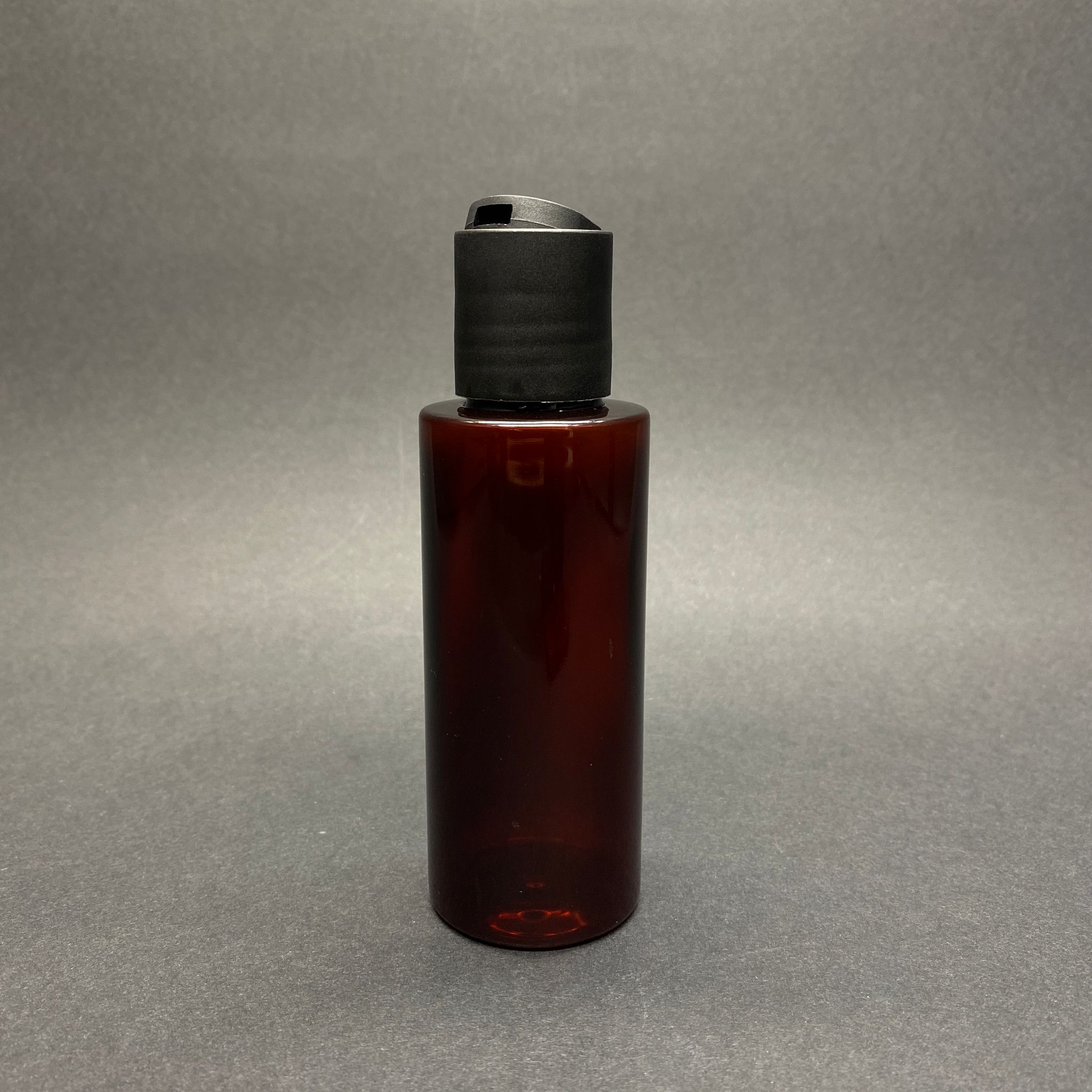 100 Cc Amber Küt Boyunlu Pet Şampuan Şişesi -  100 Ml Siyah Disktop Şampuan Kapaklı