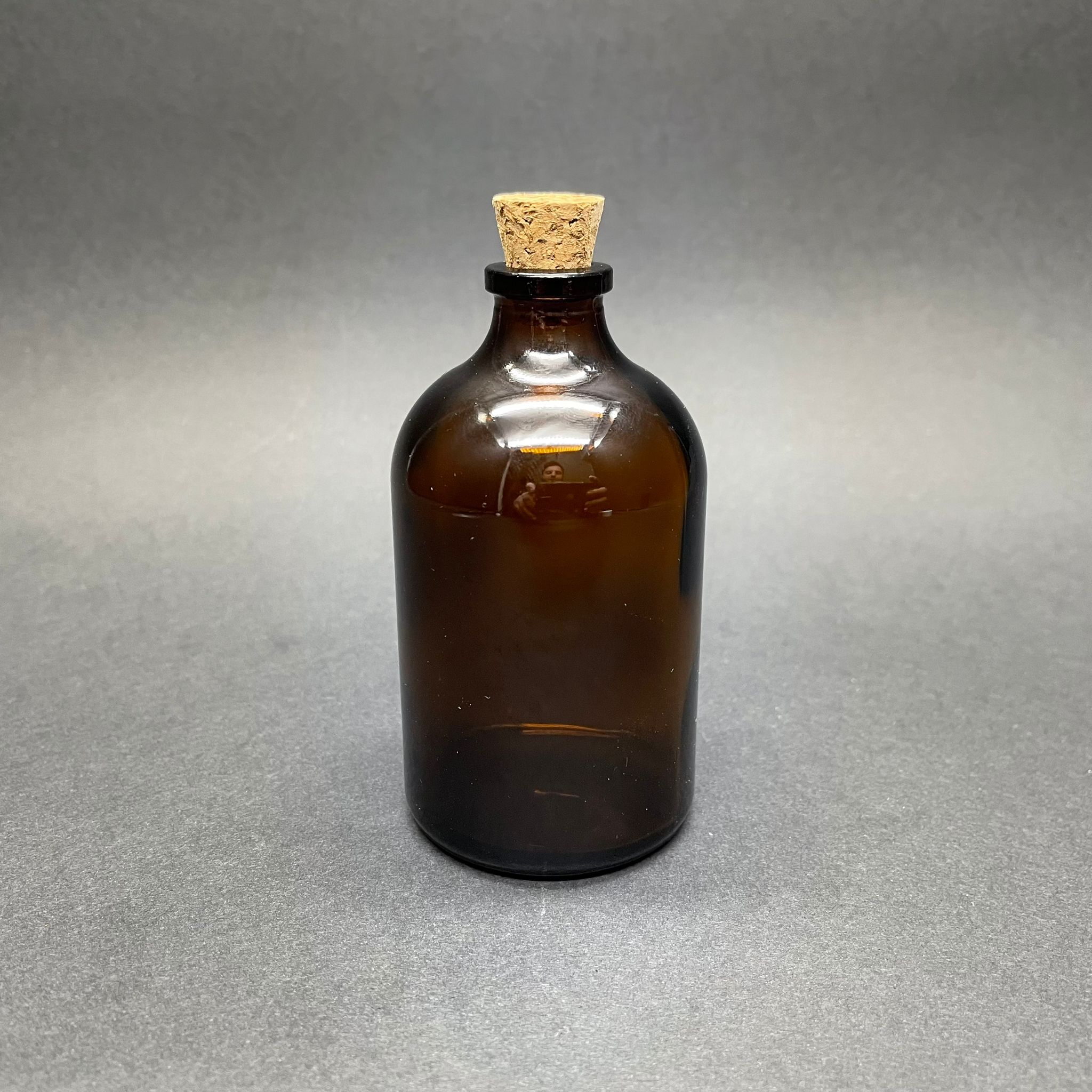 100 Cc Amber Mantar Tıpalı Cam Şişe - Mantar Tıpalı Kahverengi Cam Şişe 100 Ml