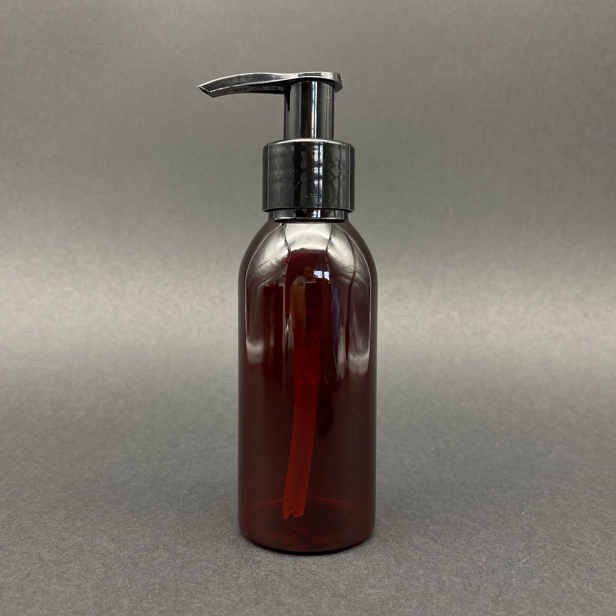 100 Cc Amber Sert Plastik Şişe Siyah Pompalı Takım - 100 Ml Kahverengi Pompalı Pet Şişe