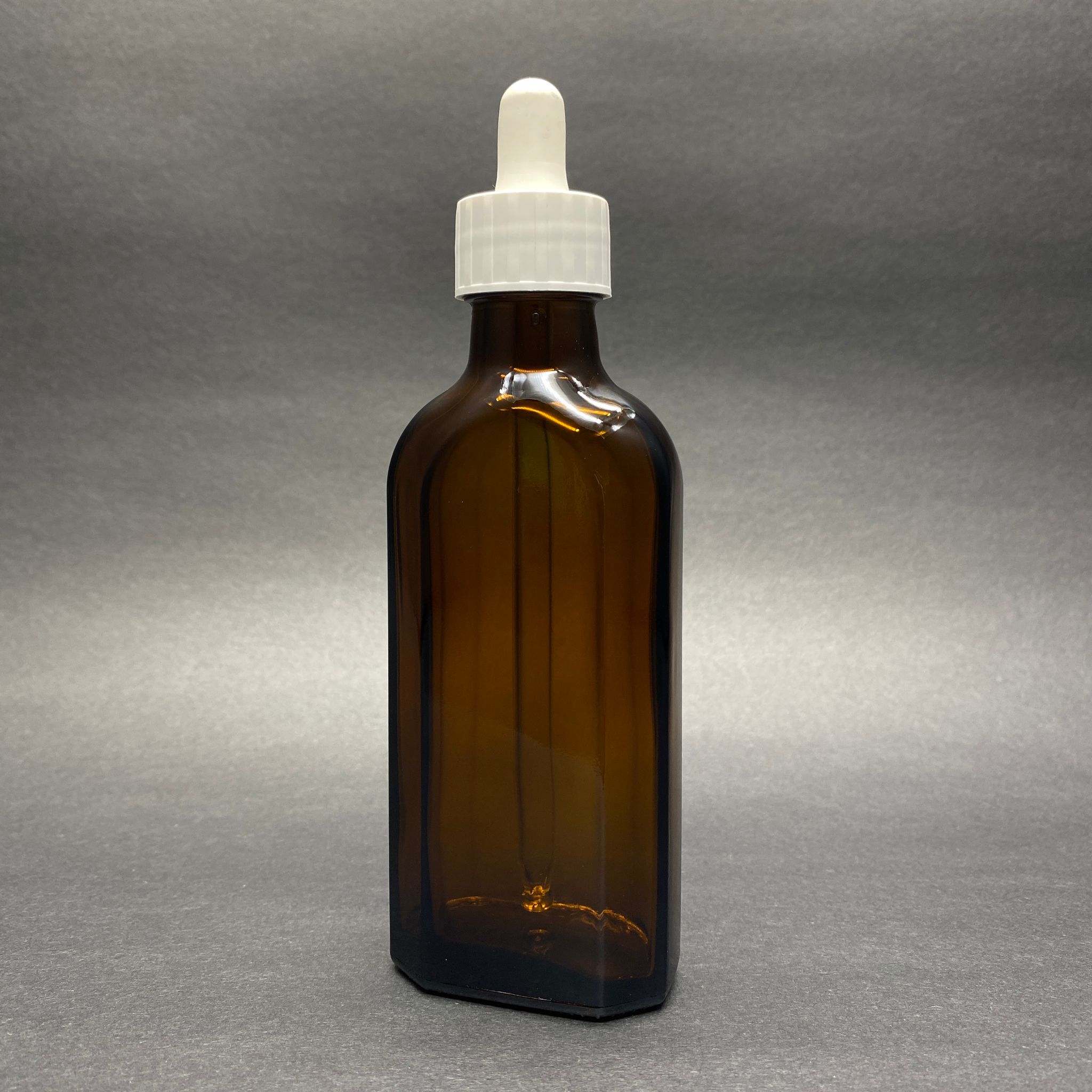 100 Cc Amber Yassı Cam Damlalıklı Şişe - 100 Ml Kahveregi Yassı Ecza Şişesi Beyaz Cam Damlalıklı Takım