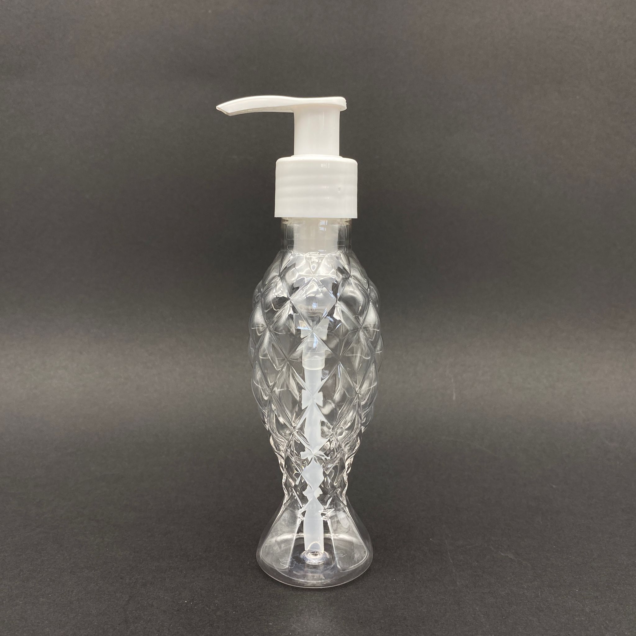 100 Cc Balıksırtı Şişe - Beyaz Pompalı Takım - 100 Ml Pompalı Plastik Şişe