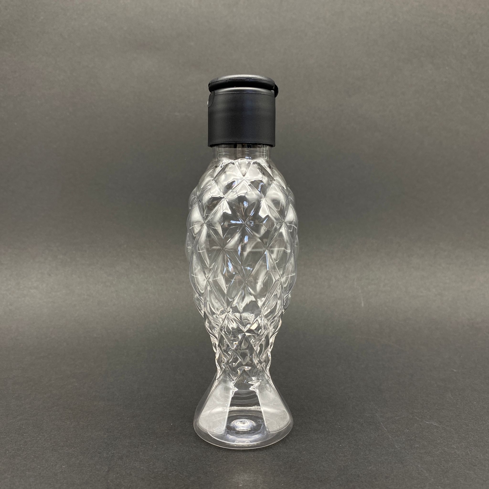 100 Cc Balıksırtı Şişe - Siyah Fliptop Akıtıcı Kapaklı  - 100 Ml Akıtıcılı Plastik Şişe