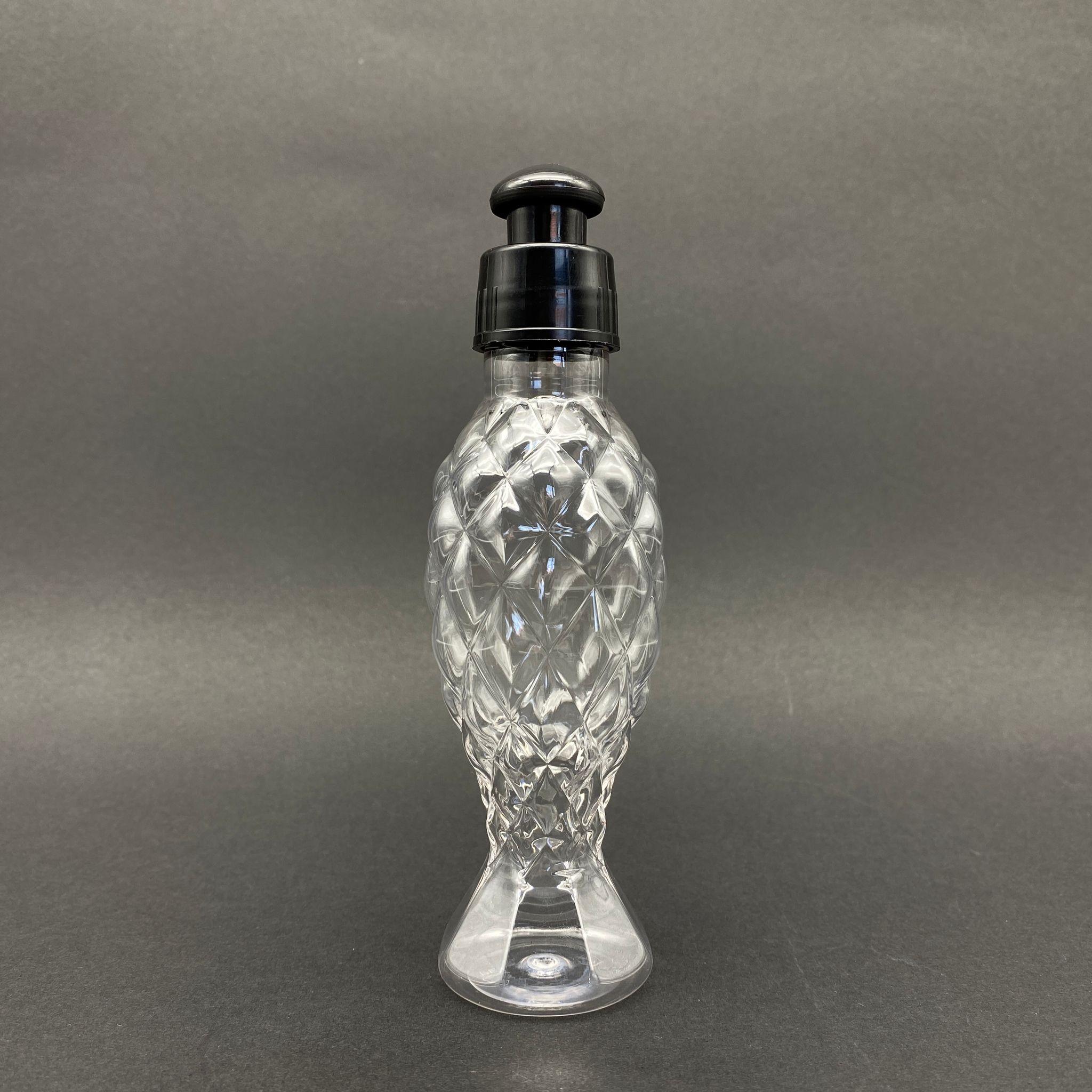 100 Cc Balıksırtı Şişe - Siyah Push Pull Akıtıcı Kapaklı  - 100 Ml Akıtıcılı Plastik Şişe