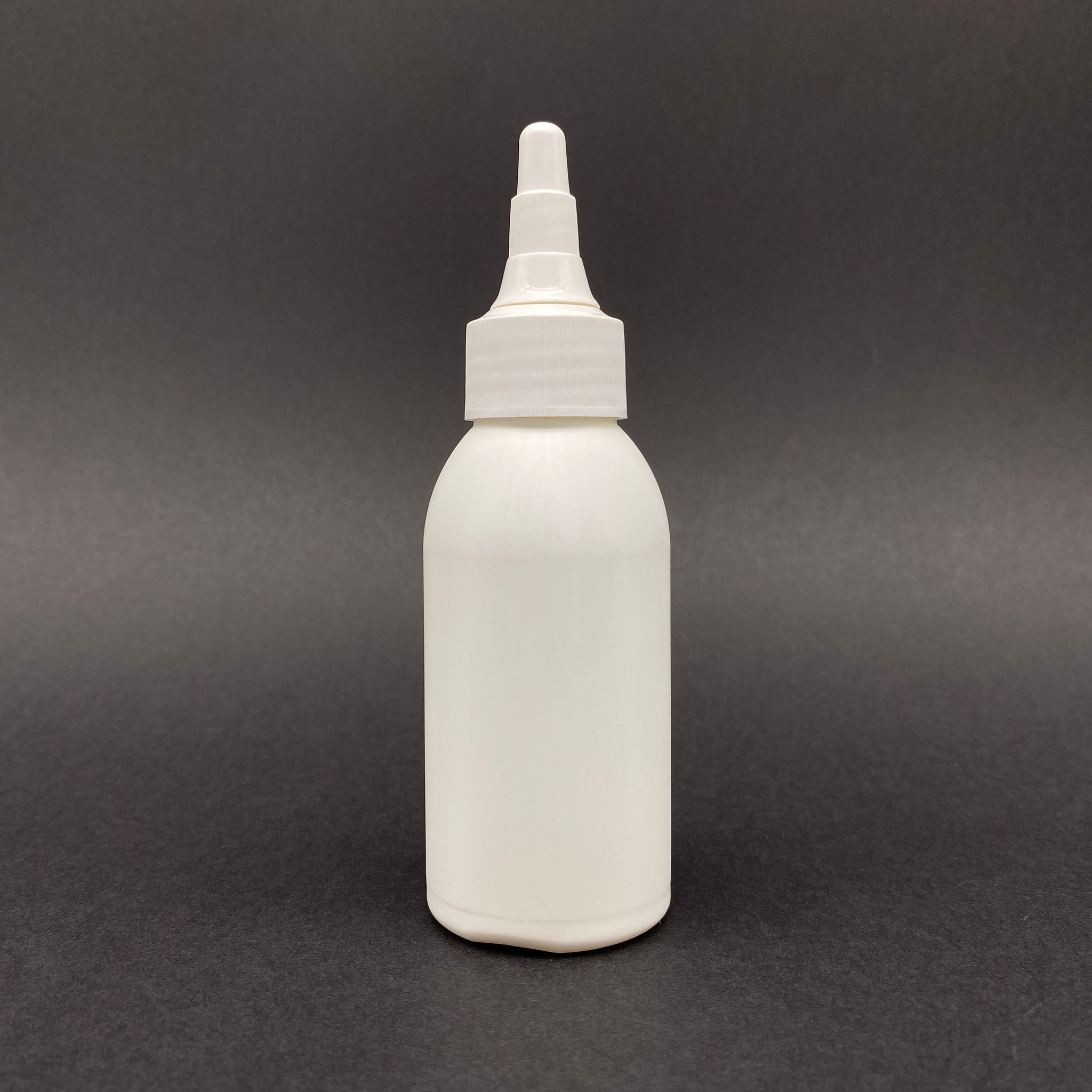 100 Cc Beyaz Polietilen Sert Şişe - Beyaz Akıtıcılı Asansör Kapaklı - 100 Ml Kapaklı Plastik Şişe