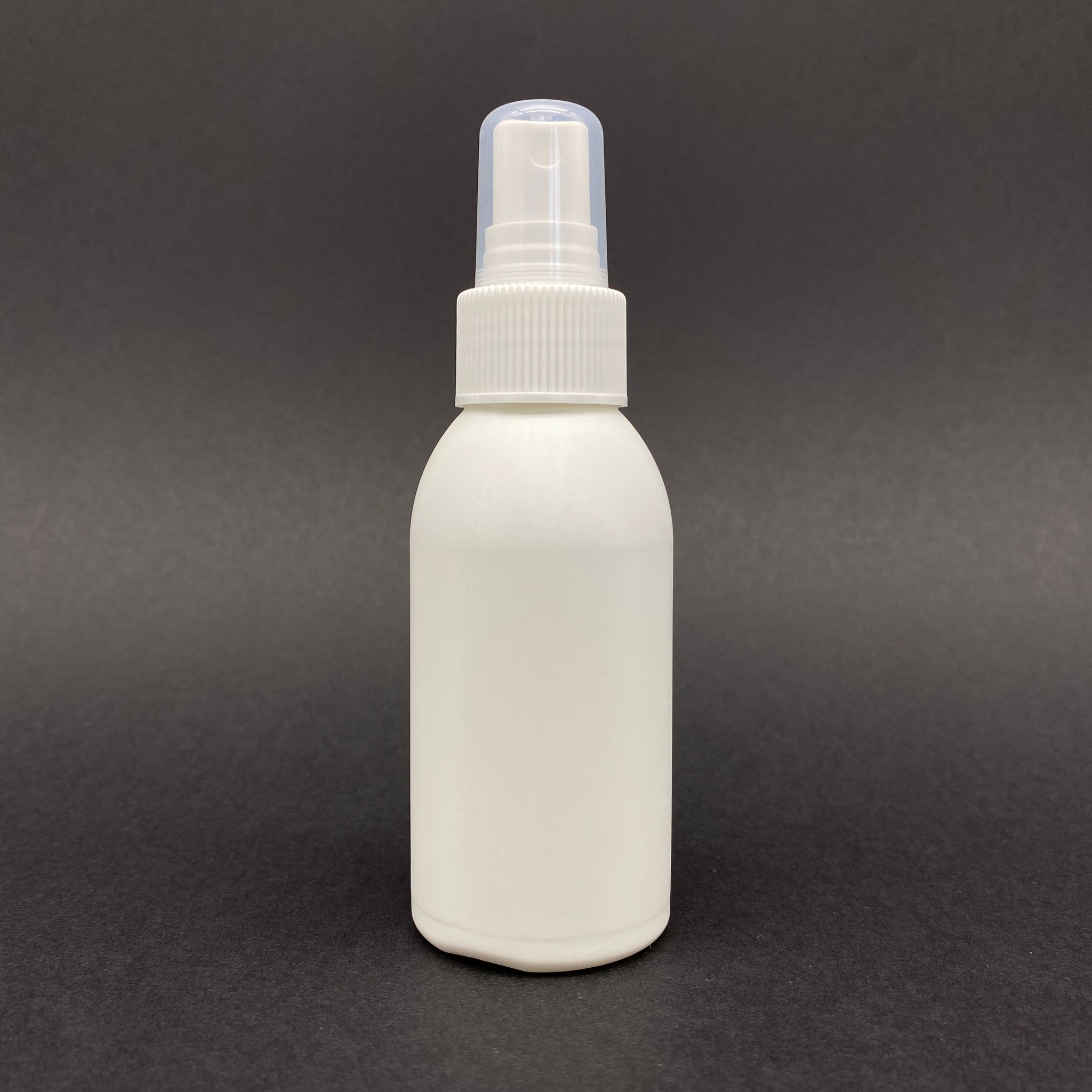100 Cc Beyaz Polietilen Sert Şişe - Beyaz Spreyli - 100 Ml Spreyli Plastik Şişe