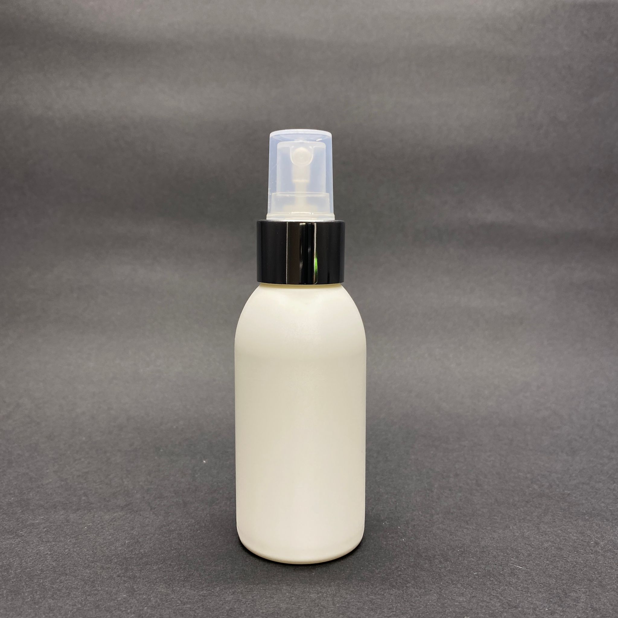 100 Cc Beyaz Polietilen Sert Şişe - Gümüş Spreyli - 100 Ml Spreyli Plastik Şişe