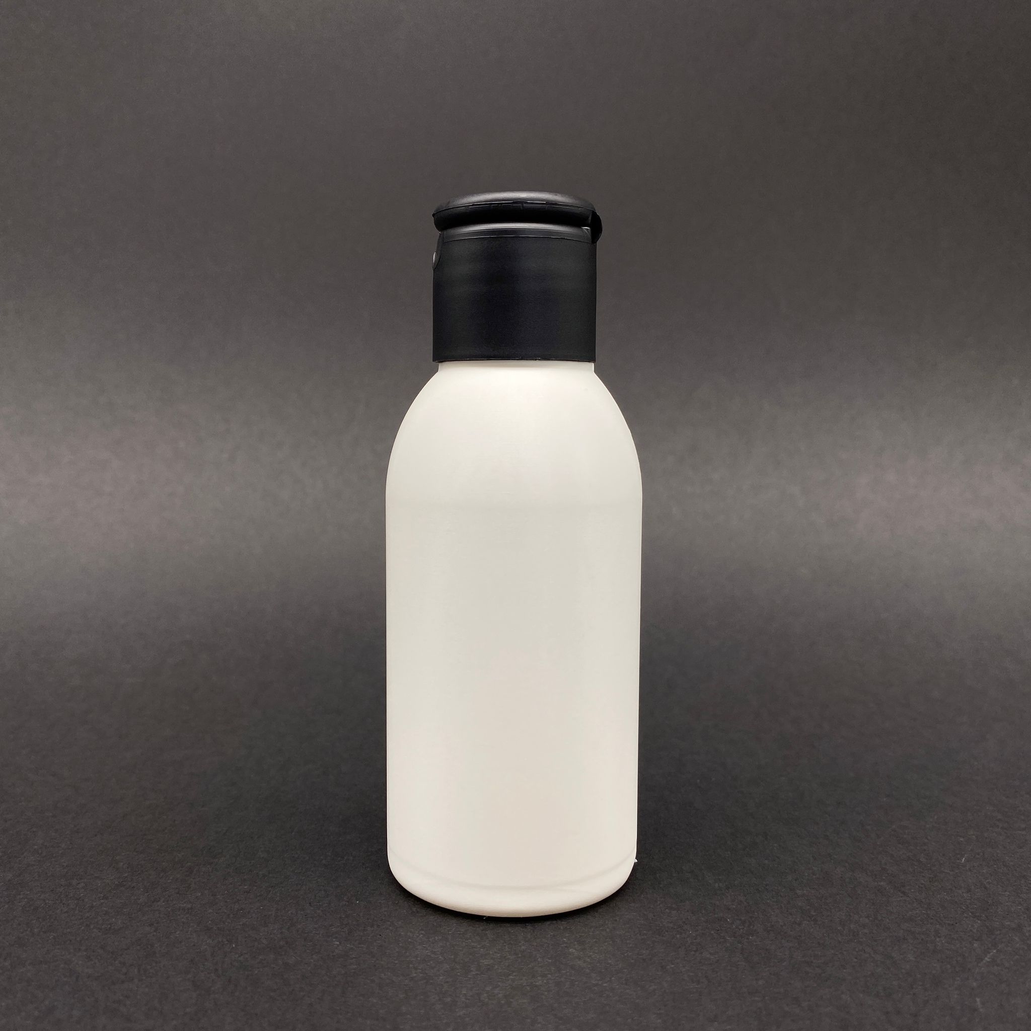 100 Cc Beyaz Polietilen Sert Şişe - Siyah Akıtıcılı Fliptop Kapaklı - 100 Ml Kapaklı Plastik Şişe