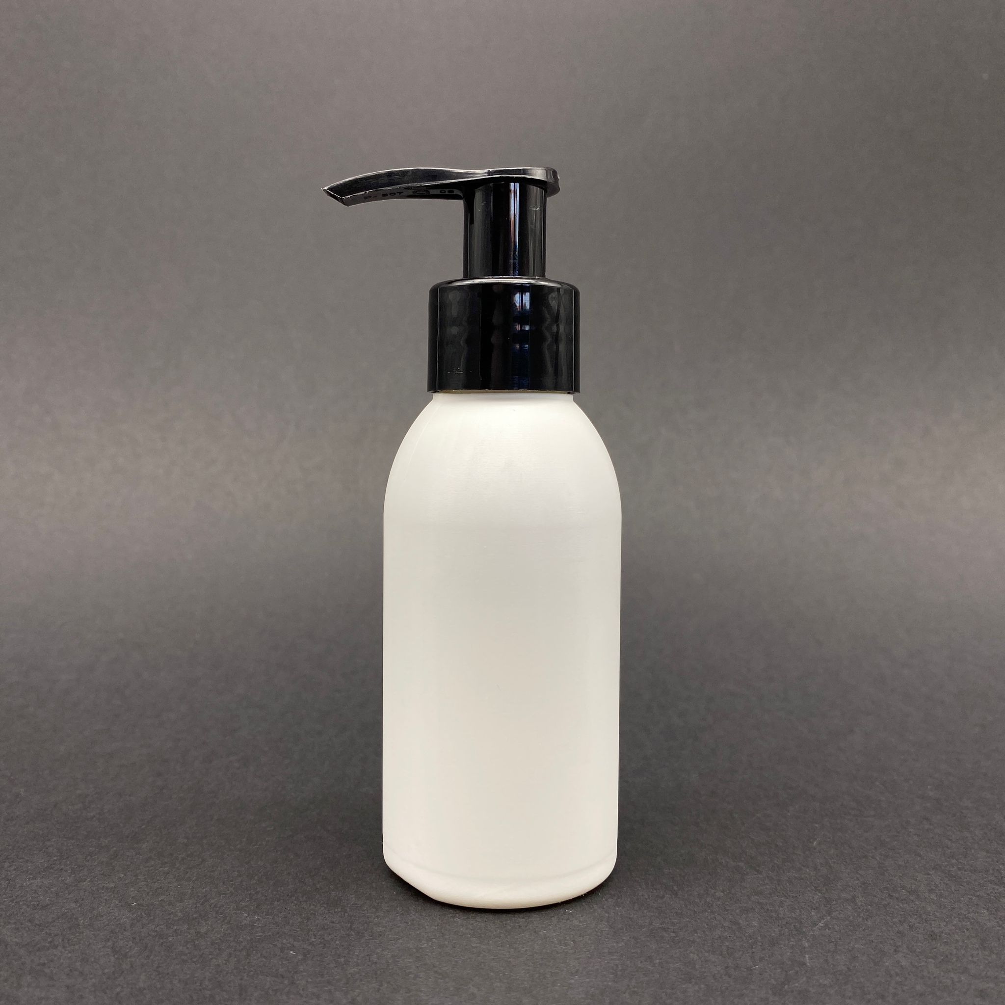 100 Cc Beyaz Polietilen Sert Şişe - Siyah Pompalı - 100 Ml Pompalı Plastik Şişe