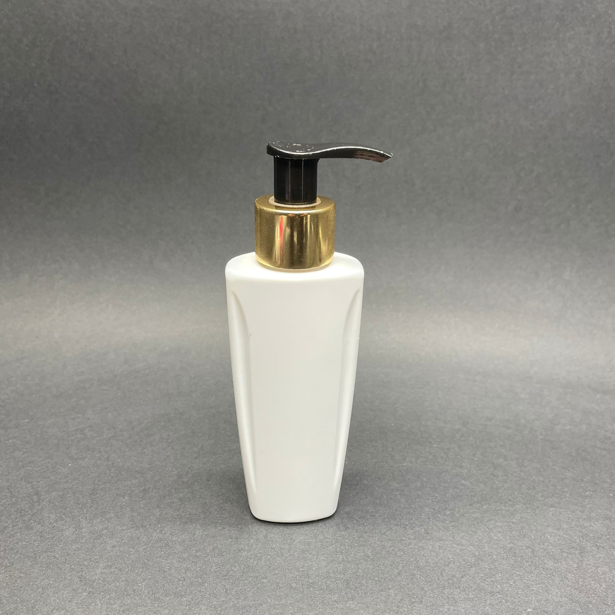 100 Cc Beyaz Sert Pet Şişe (Loreal Paris Model) Gold Pompalı - 100 Ml Kozmetik Pet Şişe