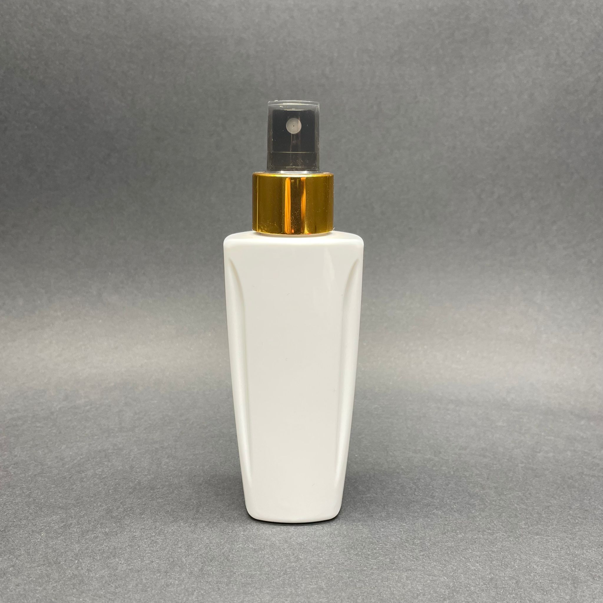 100 Cc Beyaz Sert Pet Şişe (Loreal Paris Model) Gold Spreyli - 100 Ml Kozmetik Pet Şişe
