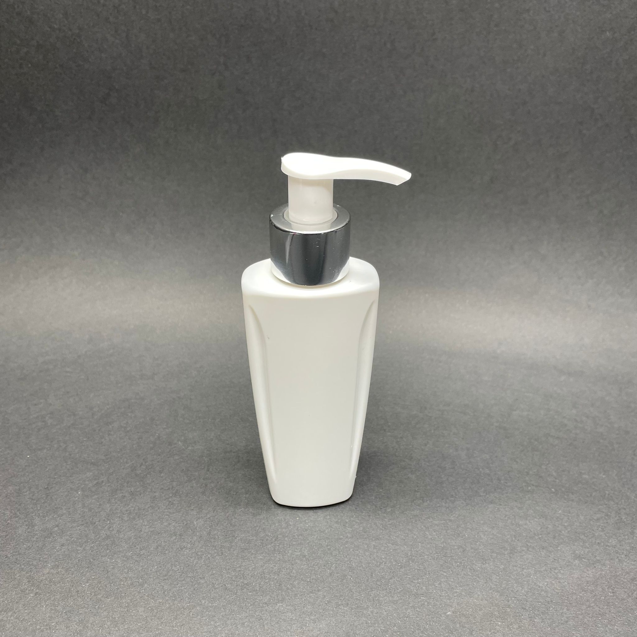 100 Cc Beyaz Sert Pet Şişe (Loreal Paris Model) Gümüş Pompalı - 100 Ml Kozmetik Pet Şişe