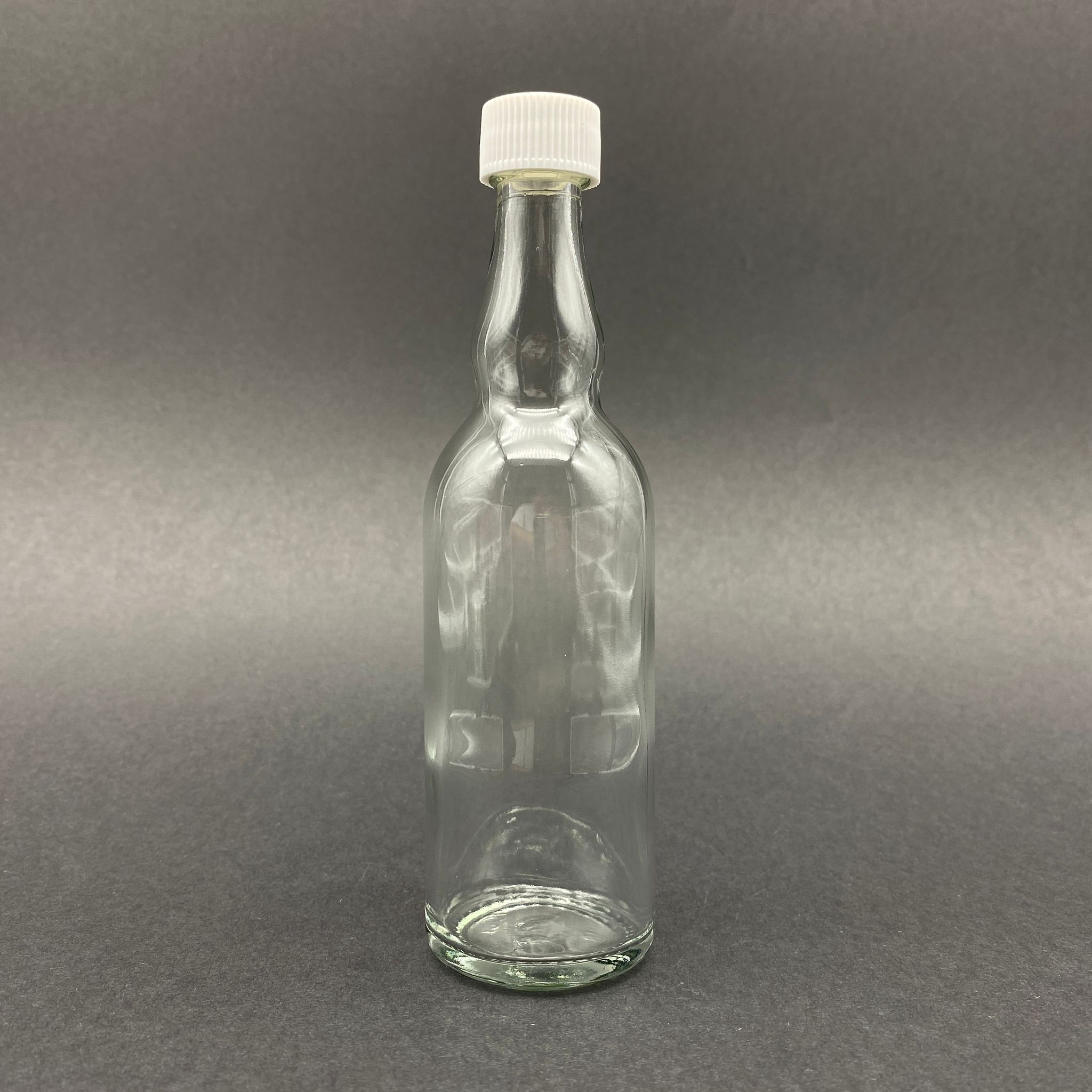 100 Cc Boğumlu Sos Şişesi - Beyaz Kapaklı - 100 Ml Cam Acı Sos Şişesi