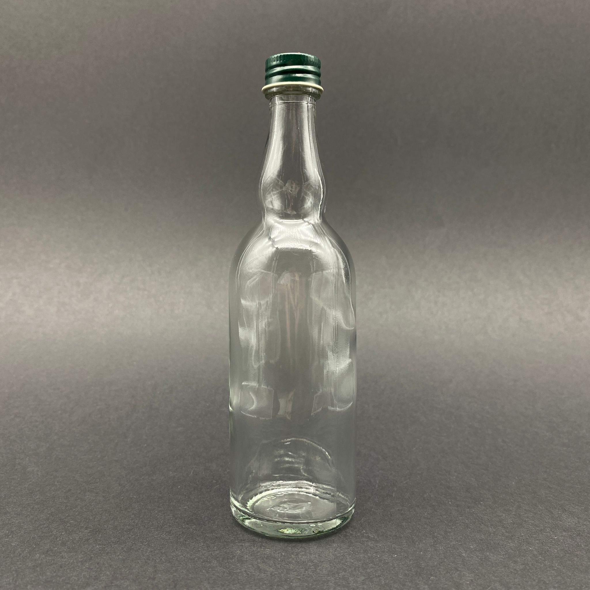 100 Cc Boğumlu Sos Şişesi - Yeşil Alüminyum Kapaklı - 100 Ml Cam Acı Sos Şişesi