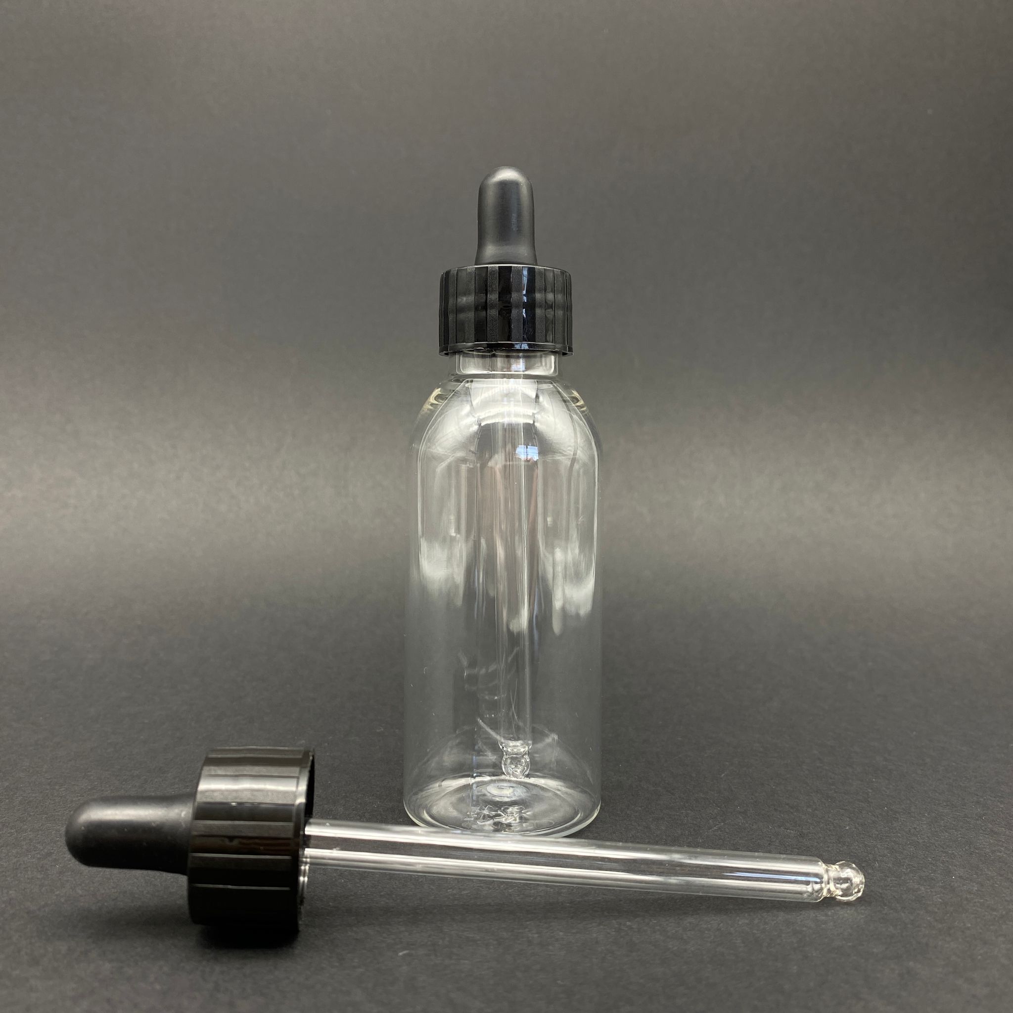 100 Cc Cam Damlalıklı Plastik Şişe - Kargoda Kırılmaz - 100 Ml Cam Pipetli Damlalıklı Şeffaf Pet Şişe