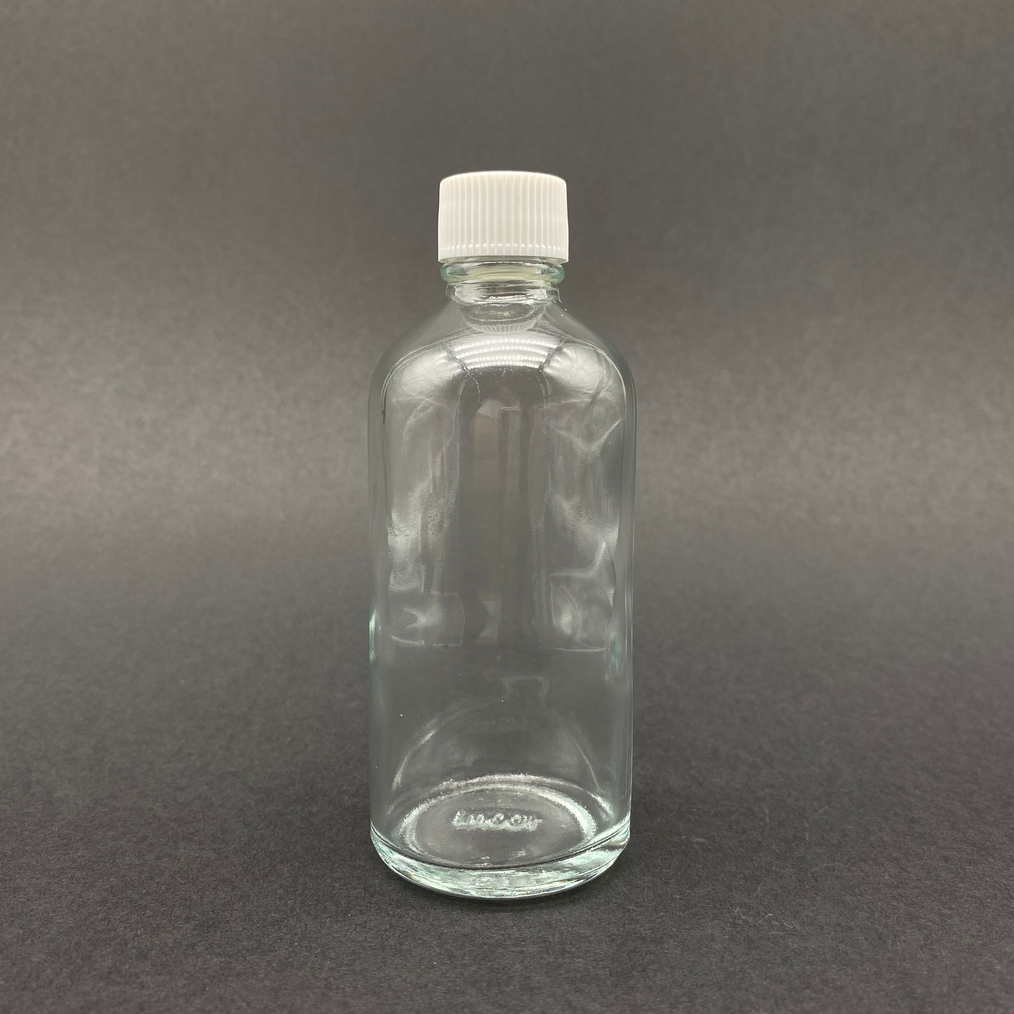 100 Cc Cam Şişe - Beyaz Kapaklı - 100 Ml Standart Cam Şişe
