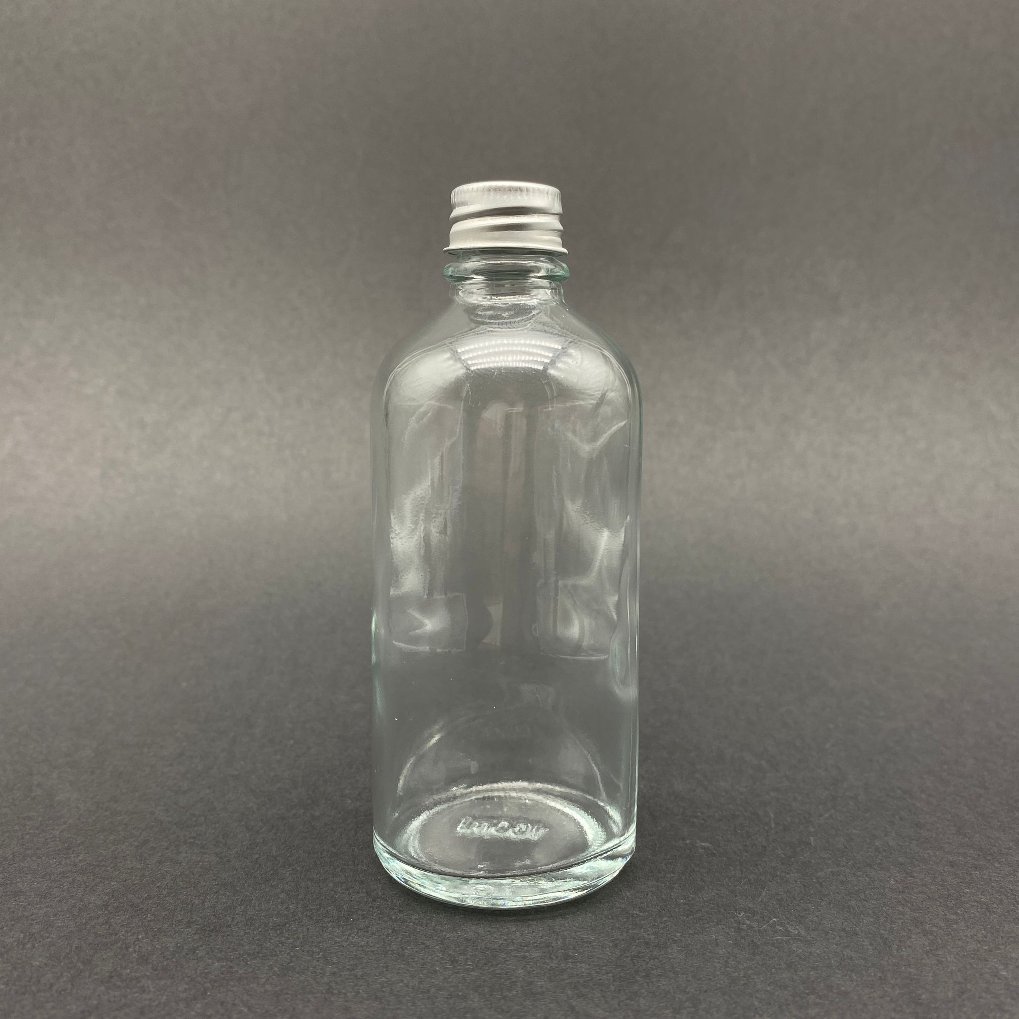 100 Cc Cam Şişe - Gümüş Alüminyum Kapaklı - 100 Ml Standart Cam Şişe
