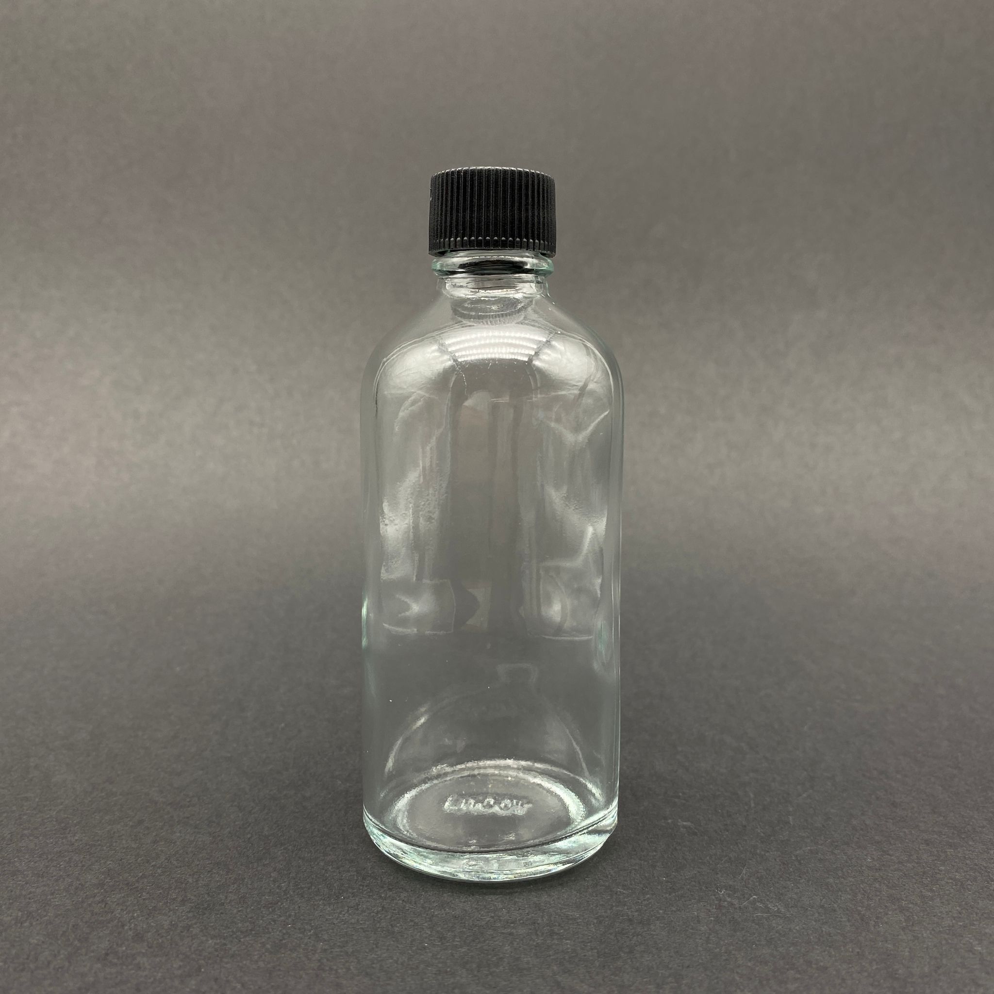 100 Cc Cam Şişe - Siyah Kapaklı - 100 Ml Standart Cam Şişe