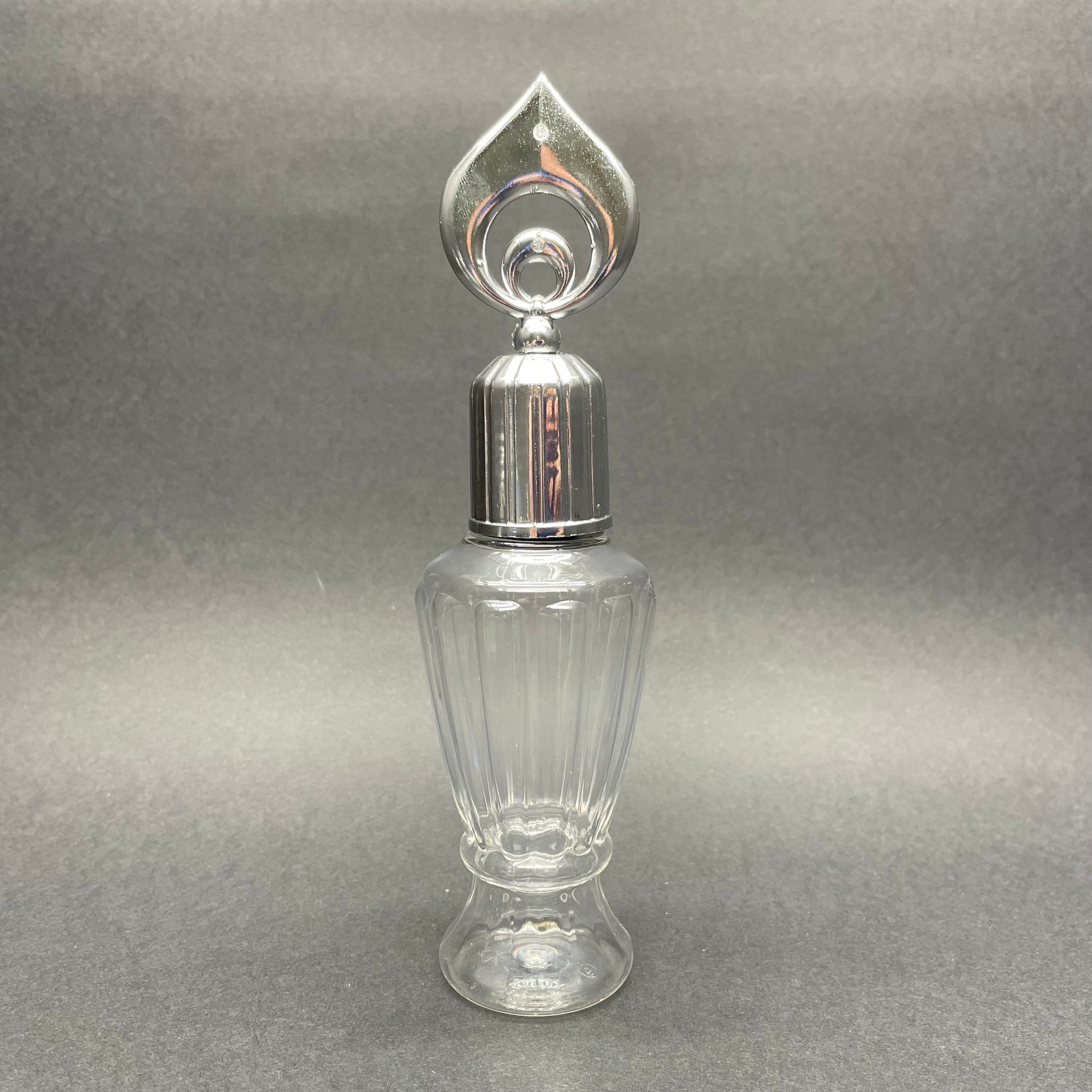 100 Cc Campet Vazo Hürrem Kolonya Şişesi - Gümüş Hilal Kapaklı - Kolonya Tıpalı - 100 Ml Campet Kolonya Şişesi