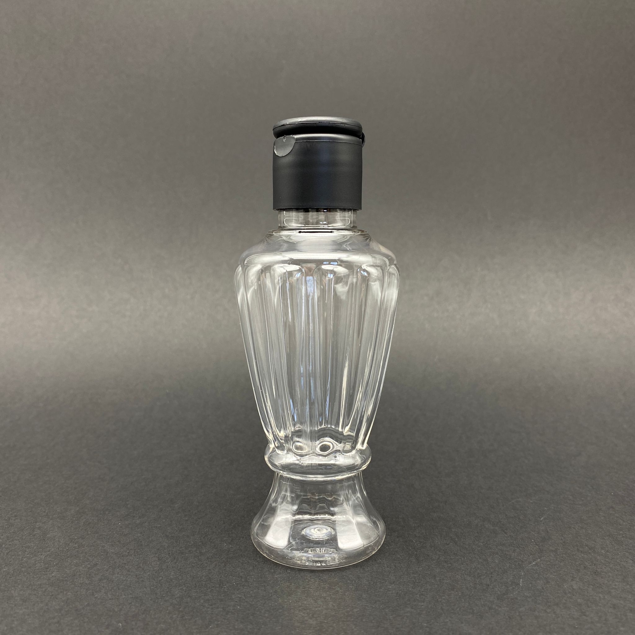 100 Cc Campet Vazo Hürrem Kolonya Şişesi - Siyah Fliptop Kapaklı - 100 Ml Campet Akıtıcılı Şişe
